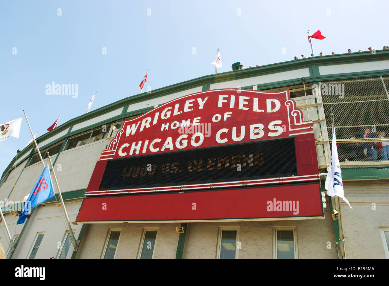 Wrigley Field sign announcing the Chicago Cubs as World Series Champions  Stock Photo - Alamy