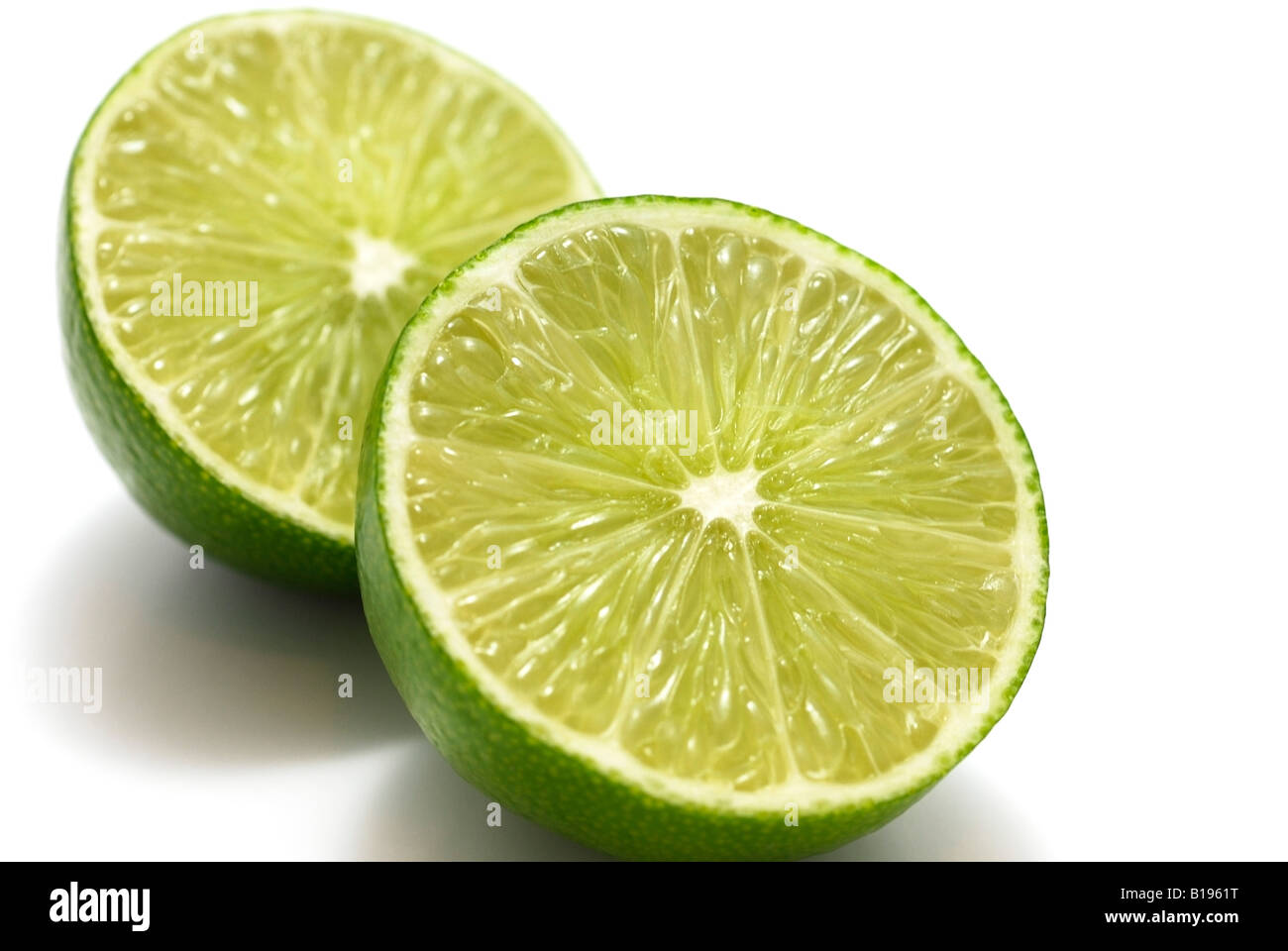 Sliced Lime Stock Photo
