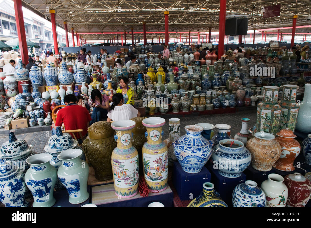 China Beijing Panjiayuan Antiques Market Stock Photo Alamy
