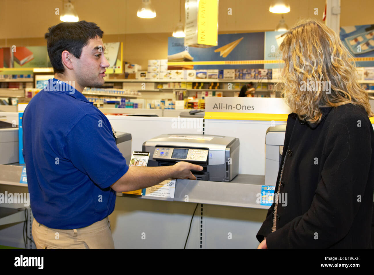 EVENTS Algonquin Illinois Salesman offer assistance to customer in