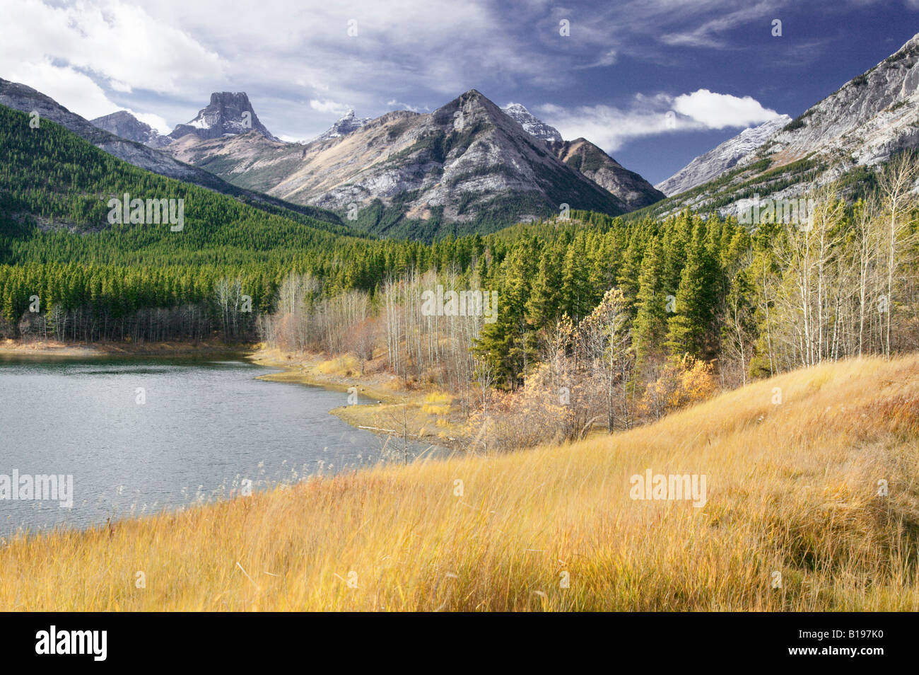 Wedge Pond, Kananaskis Country, Alberta, Canada Stock Photo Alamy