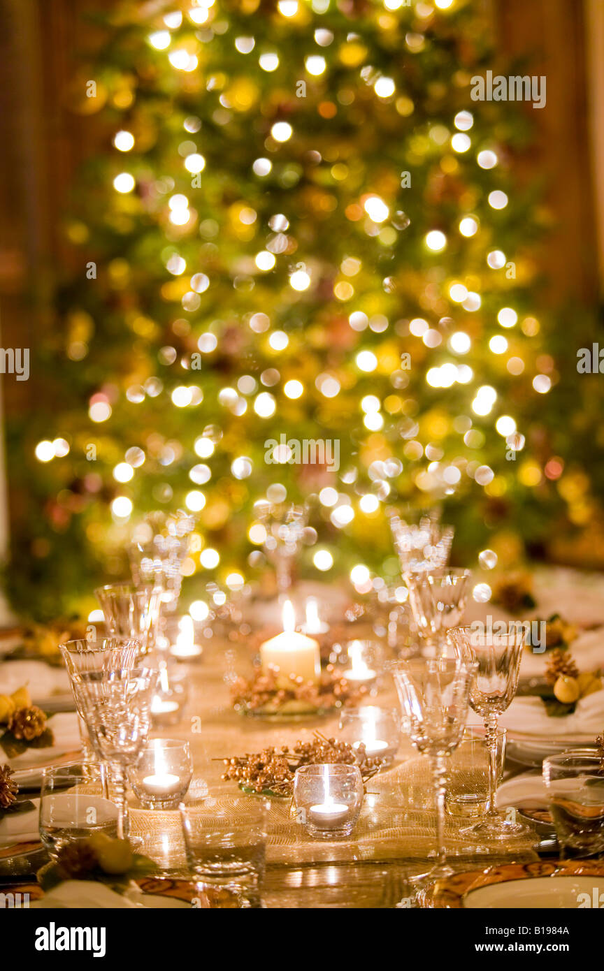Christmas Decorations And Tree Montreal Quebec Canada Stock