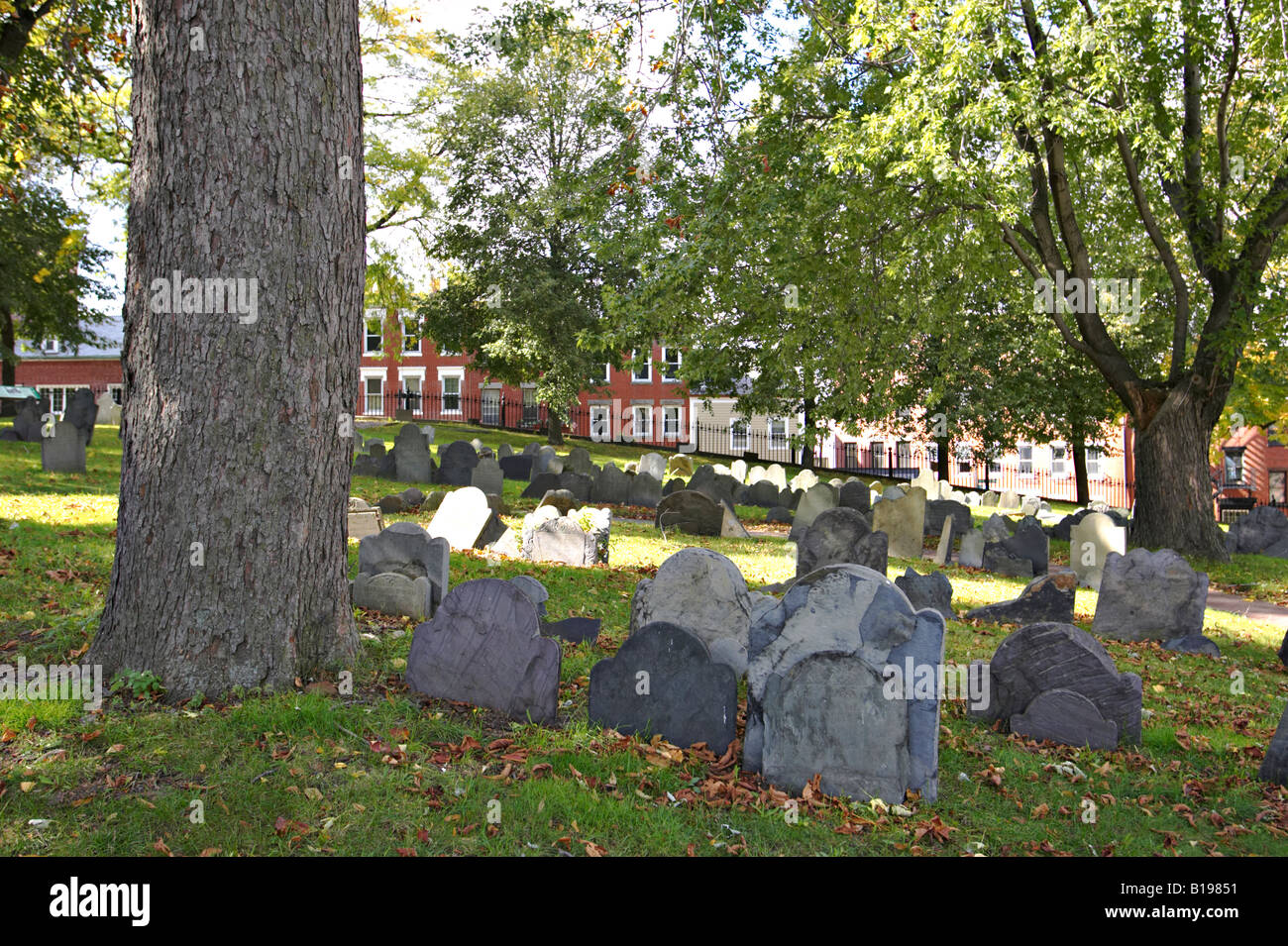 MASSACHUSETTS Boston Copps Hill burying ground in North End site along ...