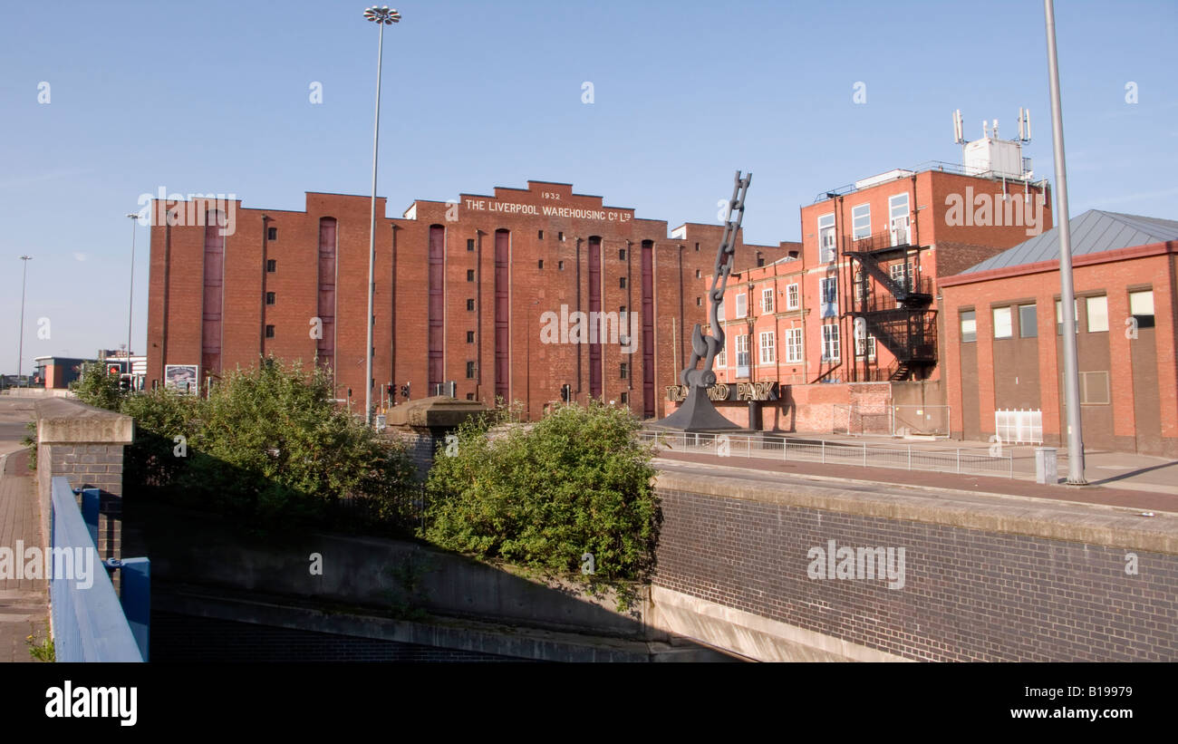 Victoria warehouse and telephone exchange in Salford Manchester UK Stock Photo