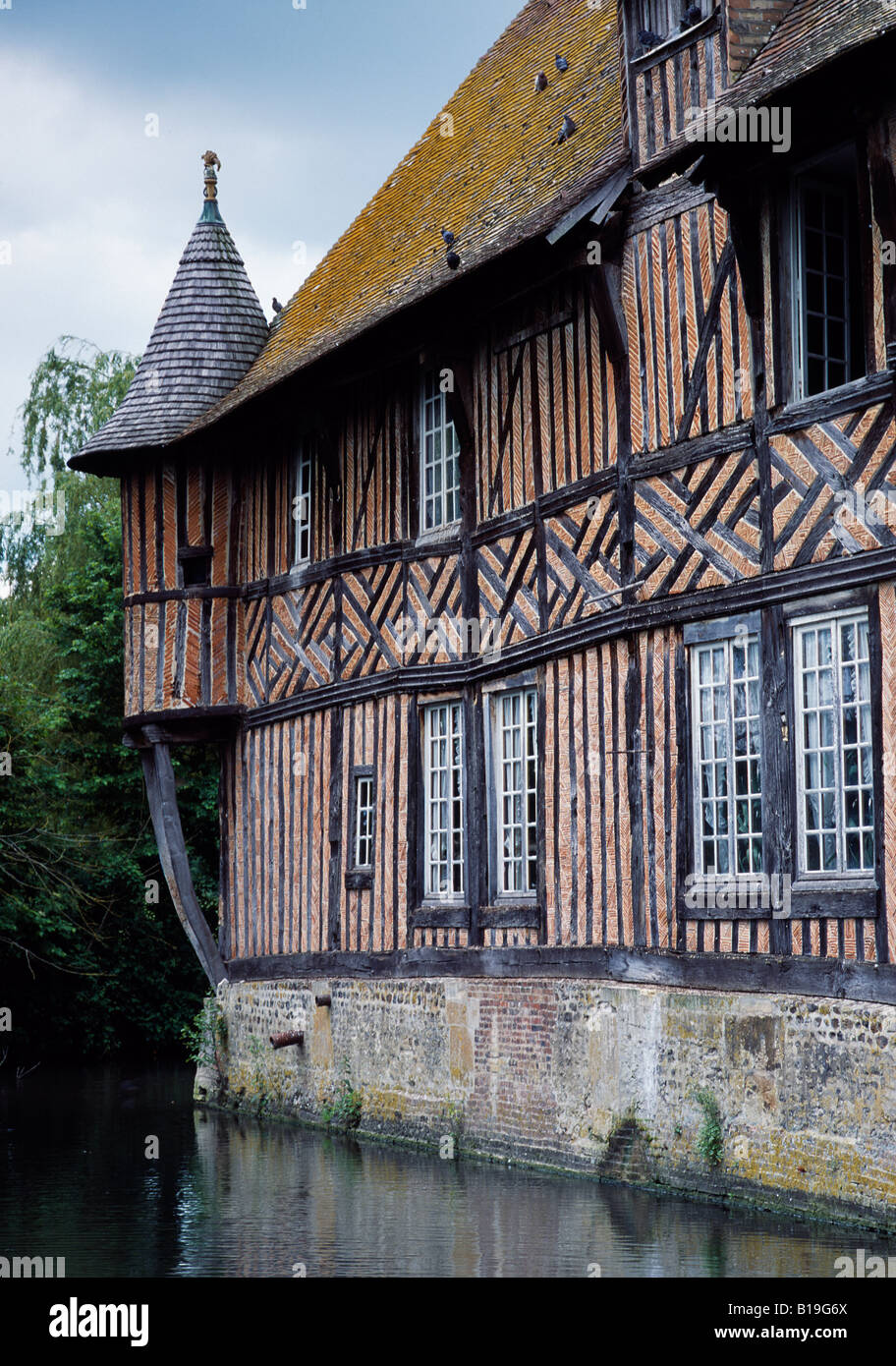 France, Normandy, Pay d'Auge. A 'Norman' Manor House - typical of the