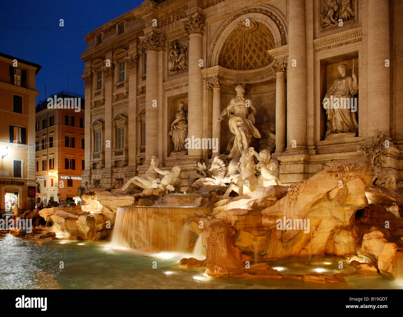 Italy, Rome. The Trevi Fountain Stock Photo - Alamy