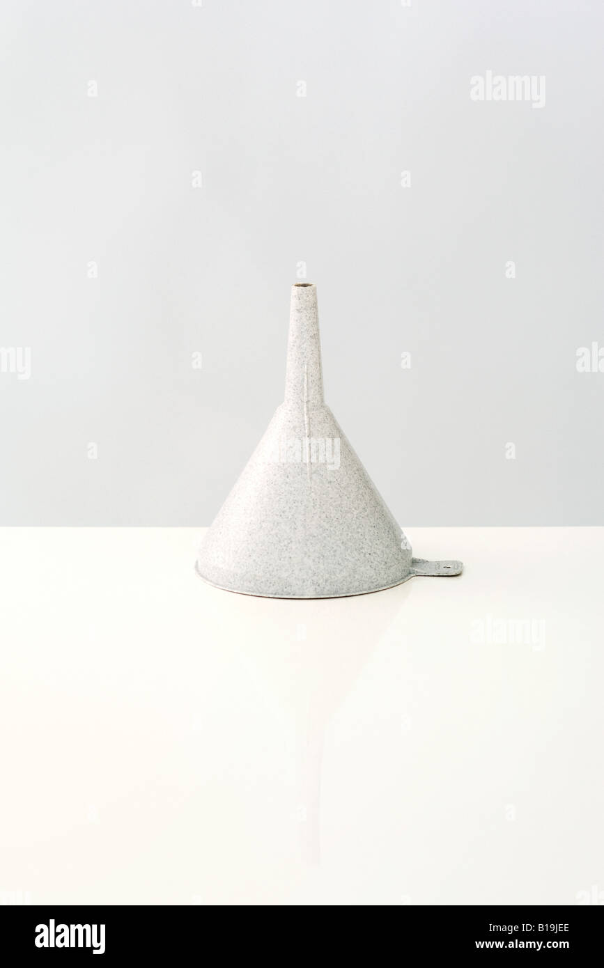 Upside down funnel, closeup Stock Photo Alamy