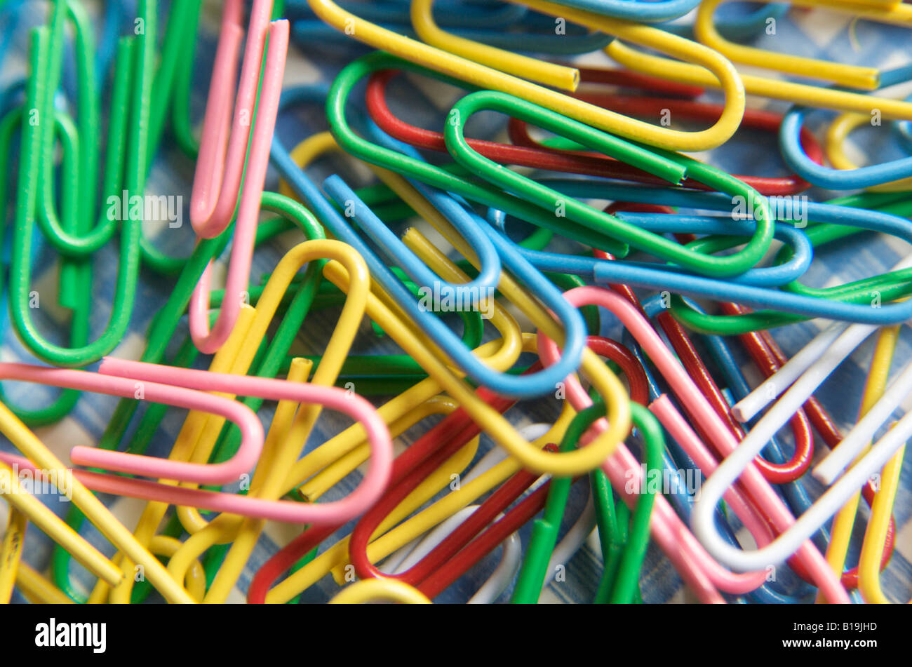 Paper clips Stock Photo