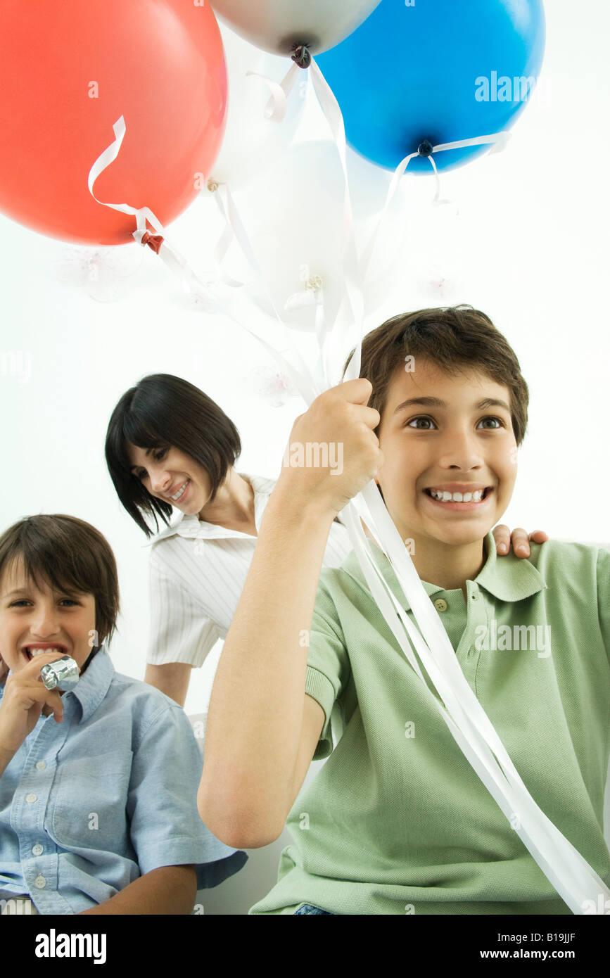 boy helium balloons