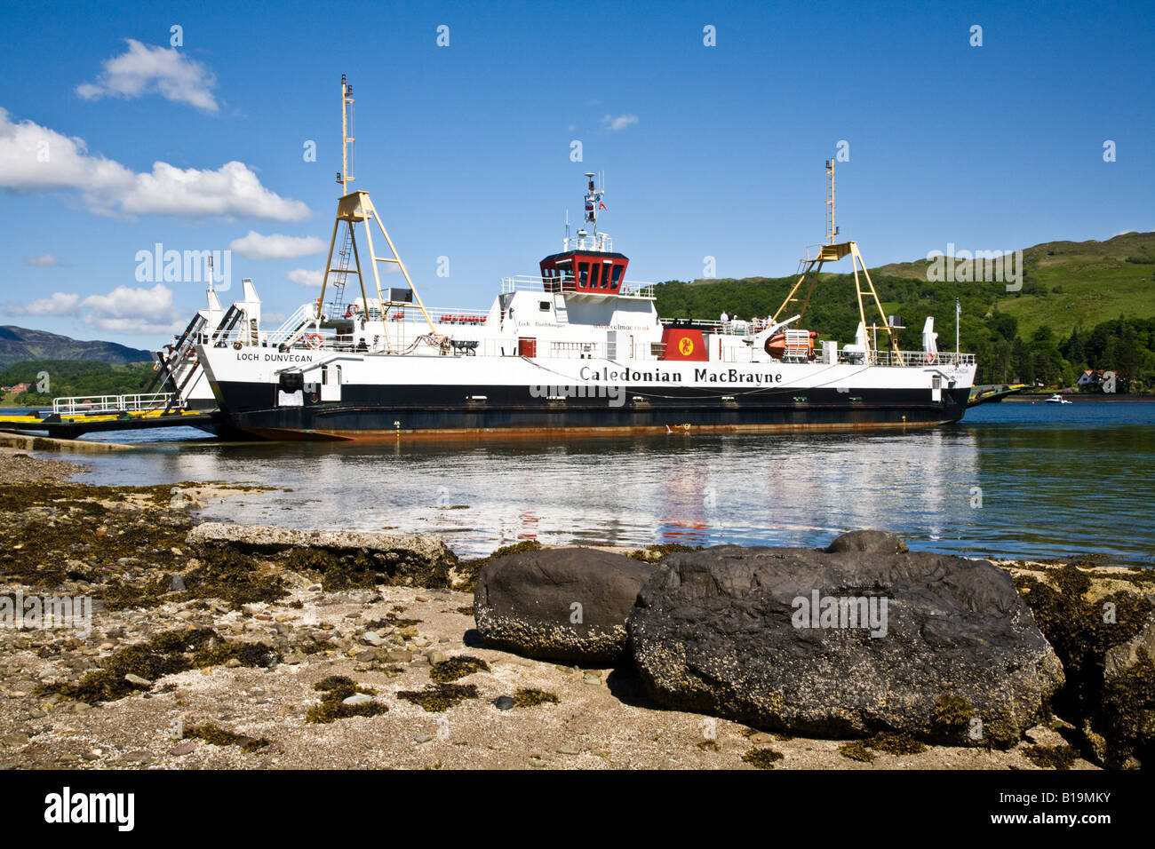 The Loch Dunvegan car ferry operated by Caledonian MacBrayne at