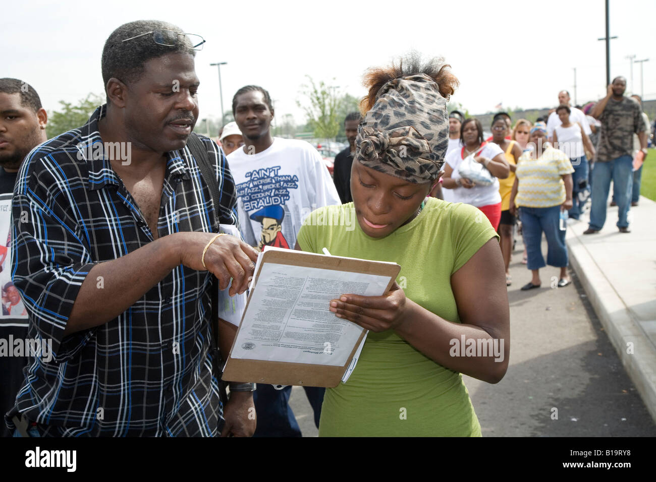 African american voter registration hi-res stock photography and images ...