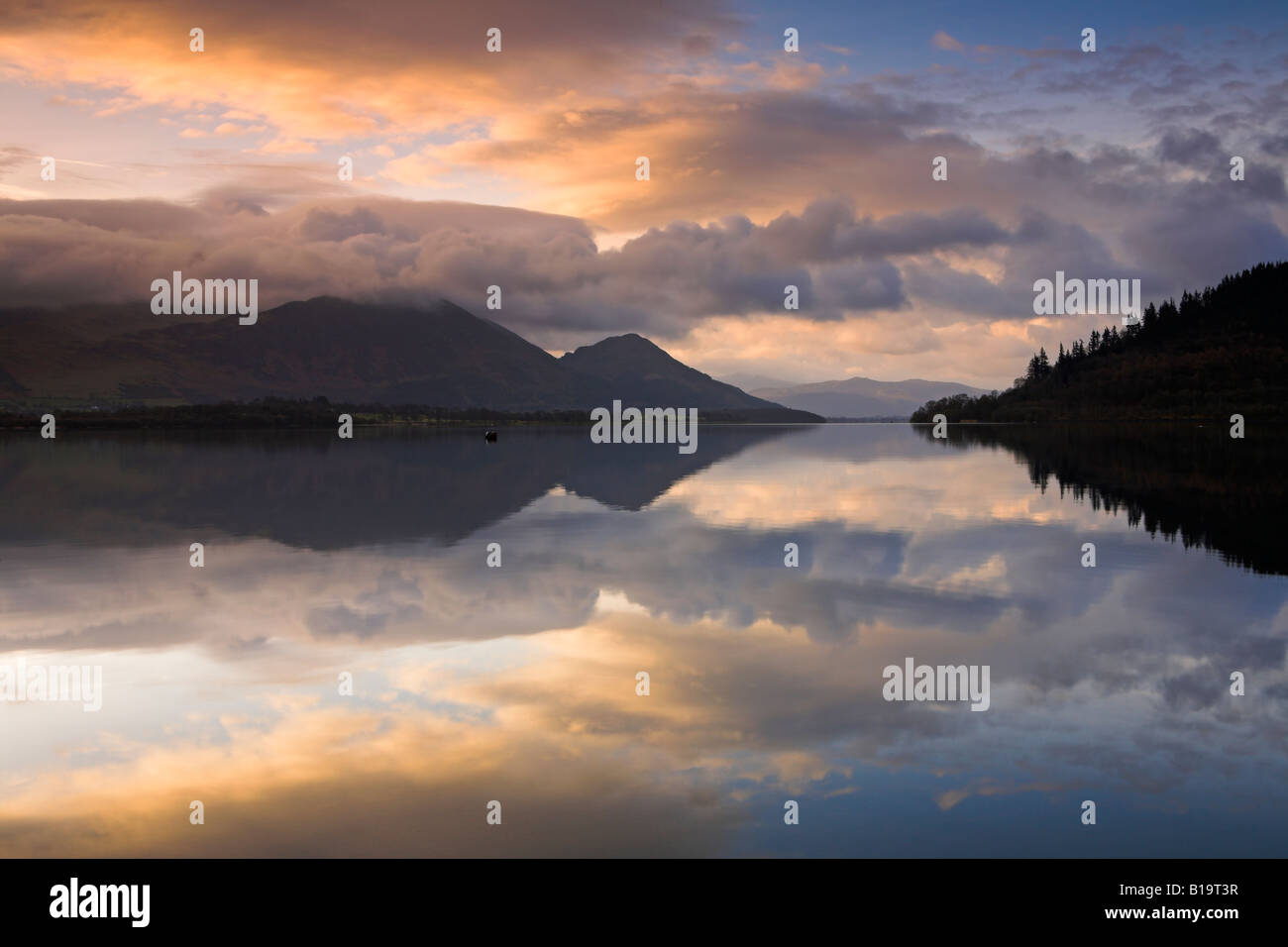 Bassenthwaite Lake, Lake District Cumbria England Stock Photo
