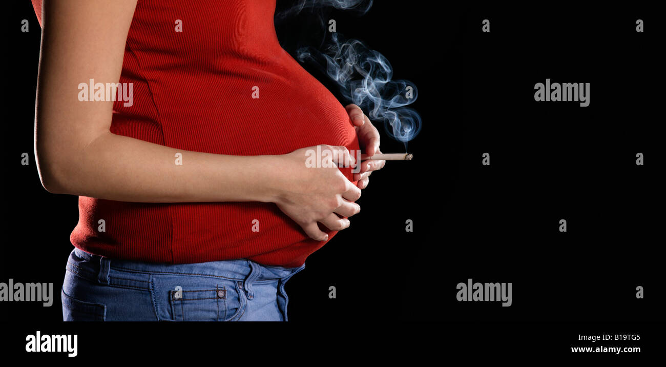 Smoking a cigarette for baby Stock Photo Alamy