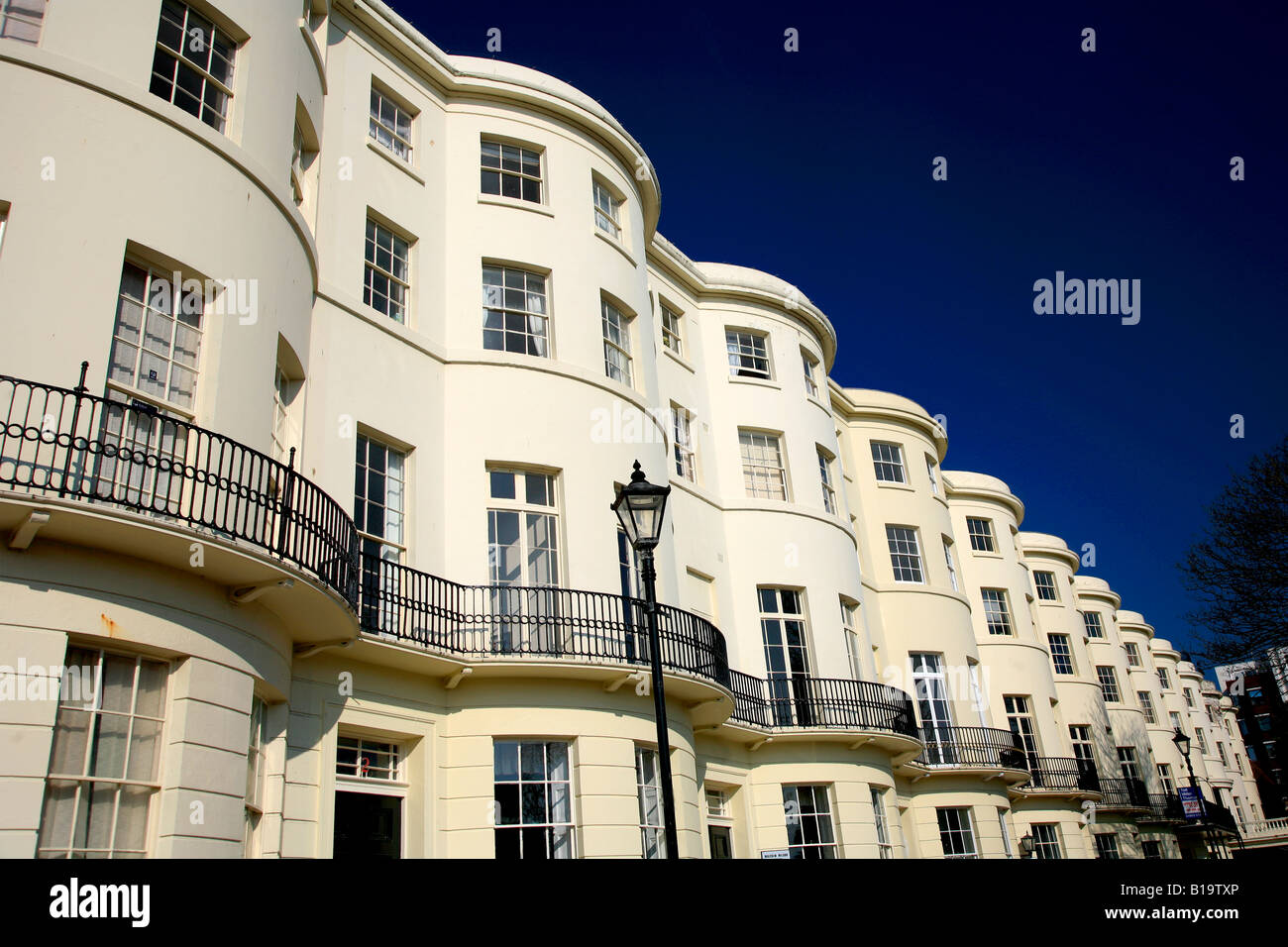 Regency style white Luxury Seafront Flats Worthing Seafront Sussex