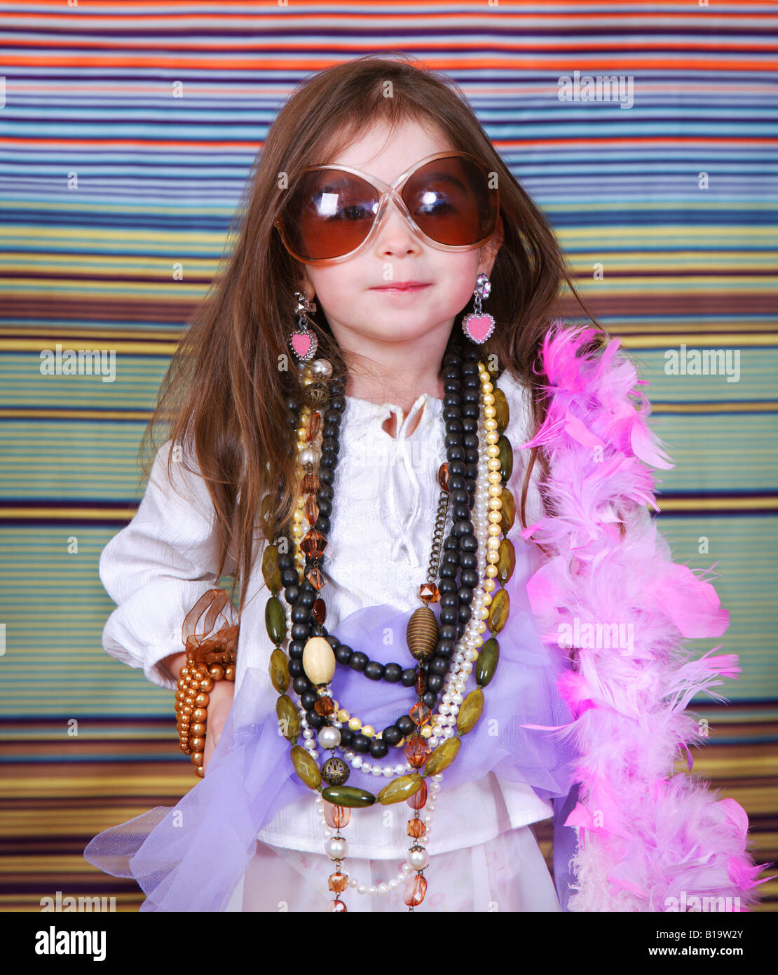Girl in dress up clothes Stock Photo Alamy