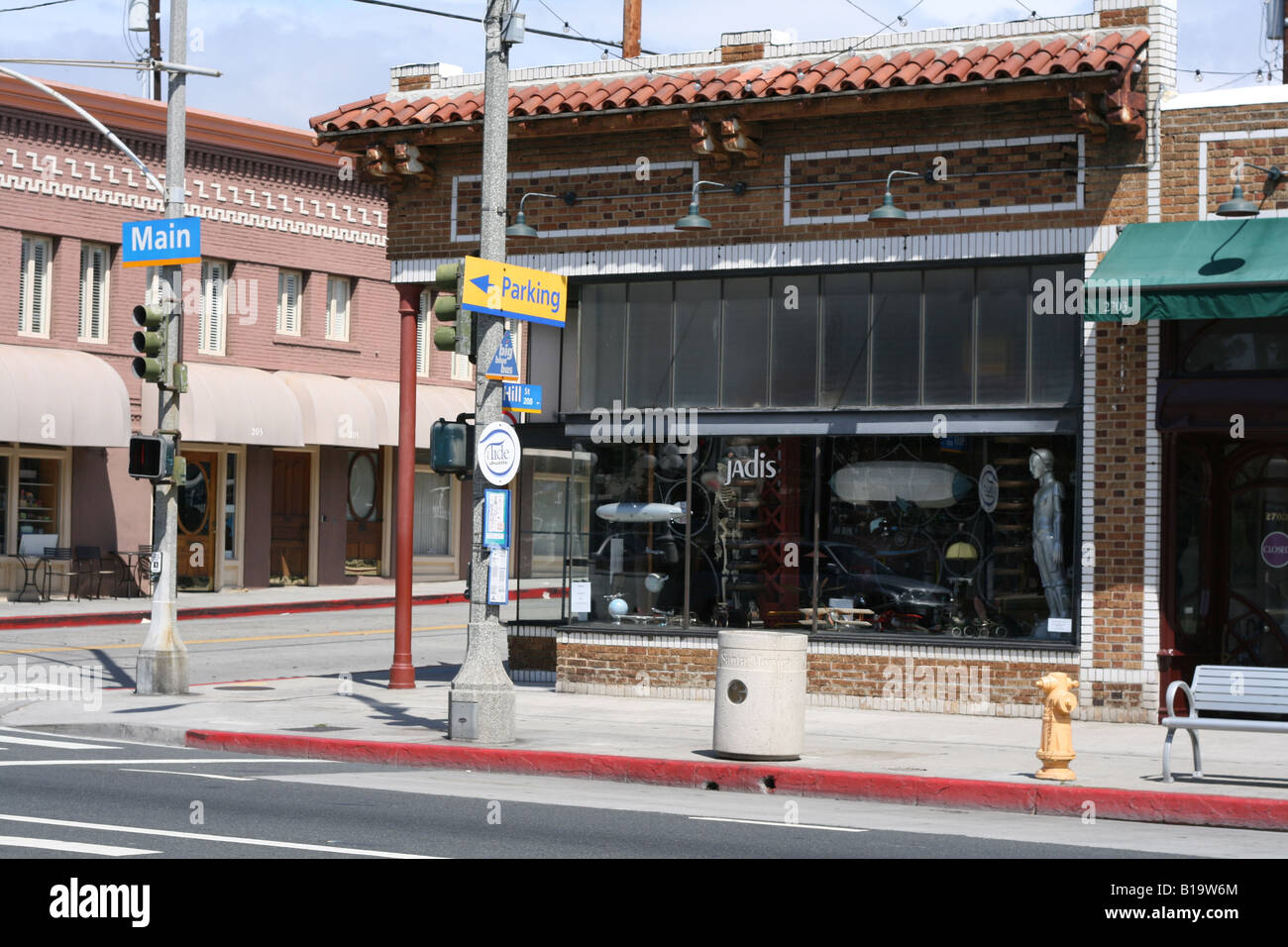 Main street Santa Monica California Stock Photo Alamy