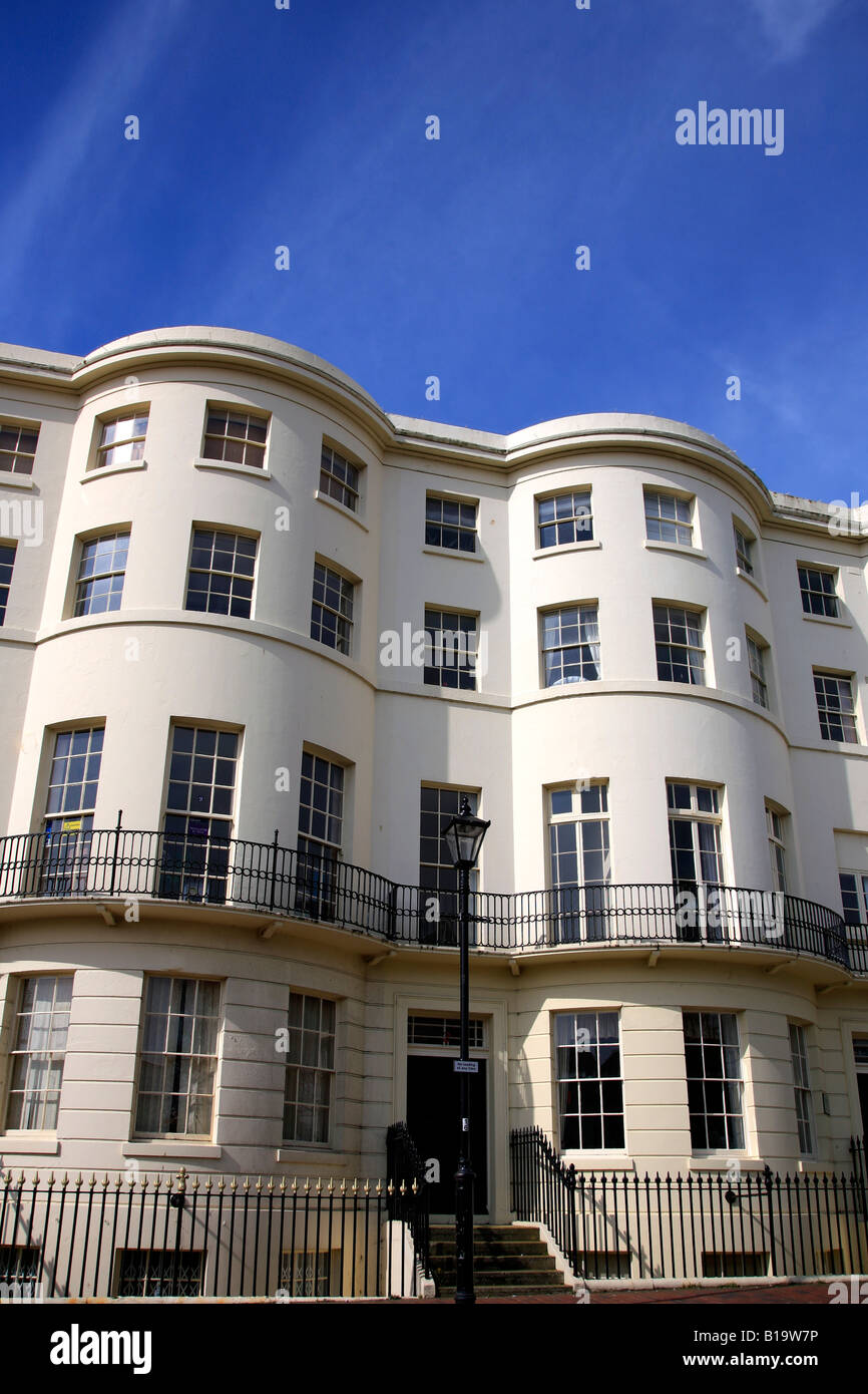 Regency style white Luxury Seafront Flats Worthing Seafront Sussex