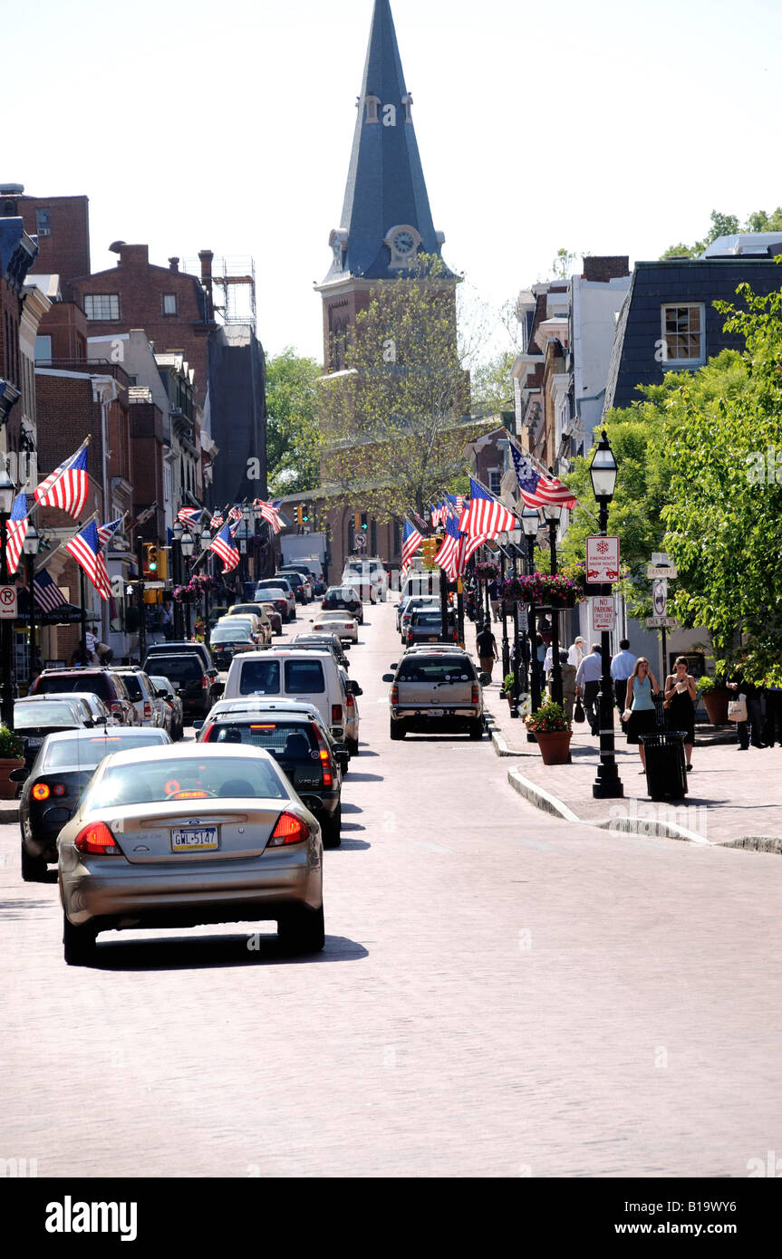 Downtown historic Annapolis, Maryland Stock Photo Alamy