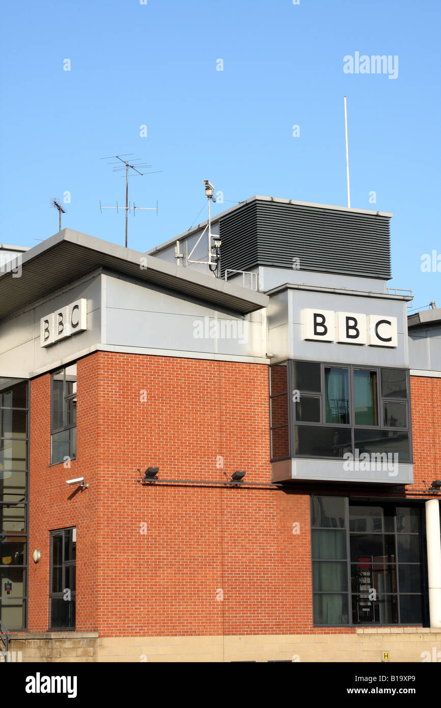 A BBC regional television and radio studio in Nottingham, England, U.K. Stock Photo