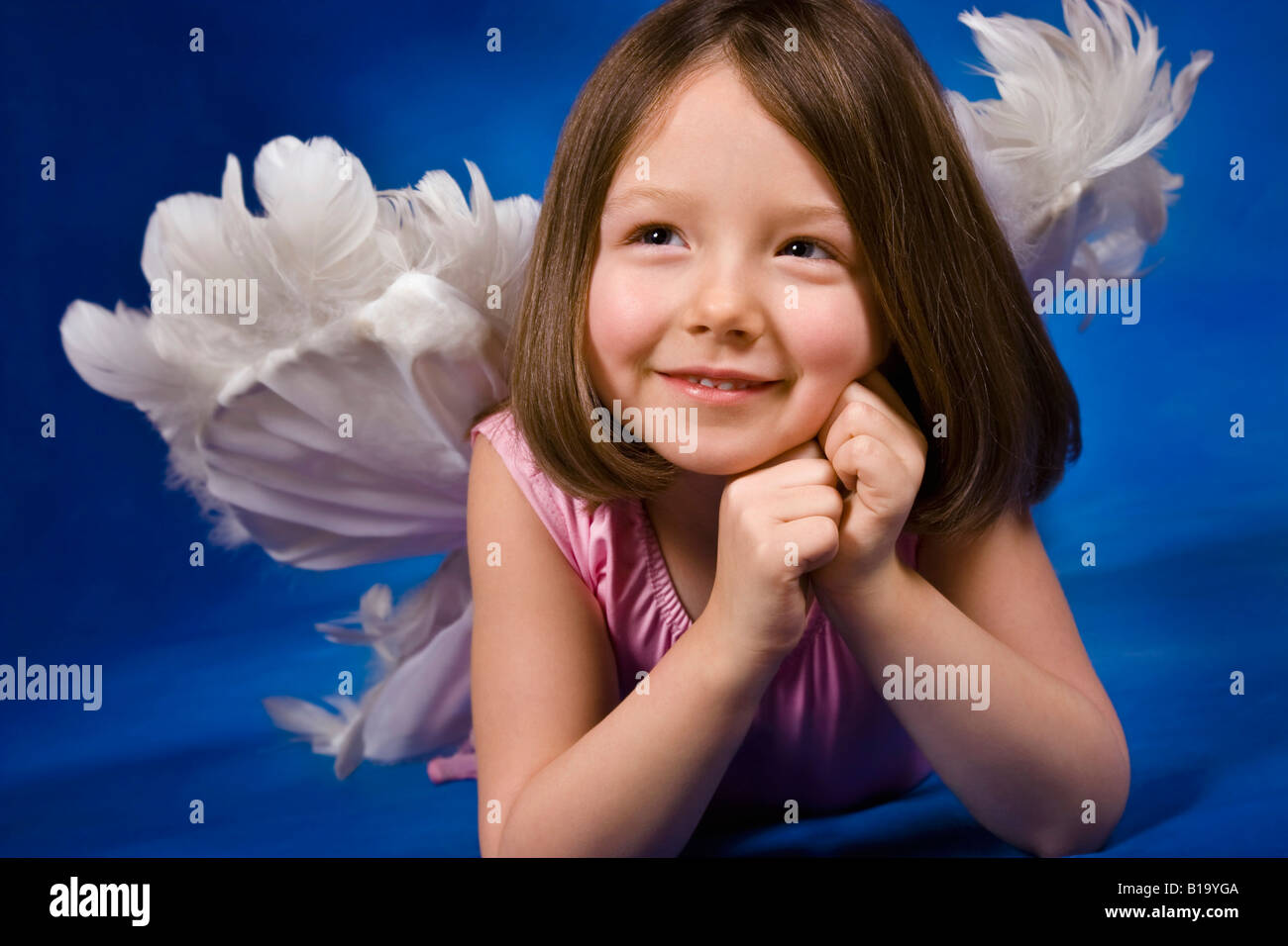 Girl with wings Stock Photo Alamy