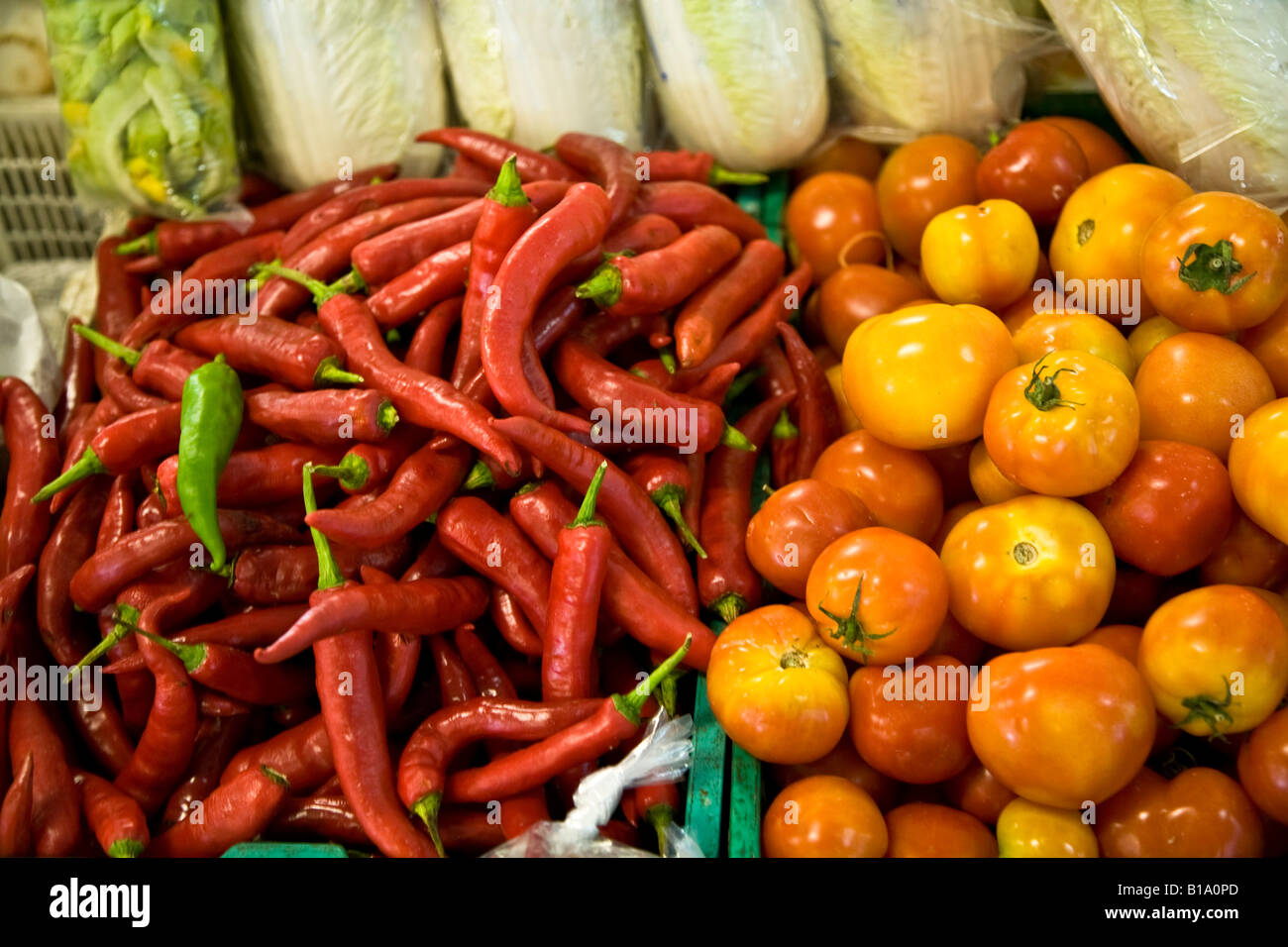 Sandakan Market, Borneo, Sabah, Malaysia, Southeast Asia Stock Photo