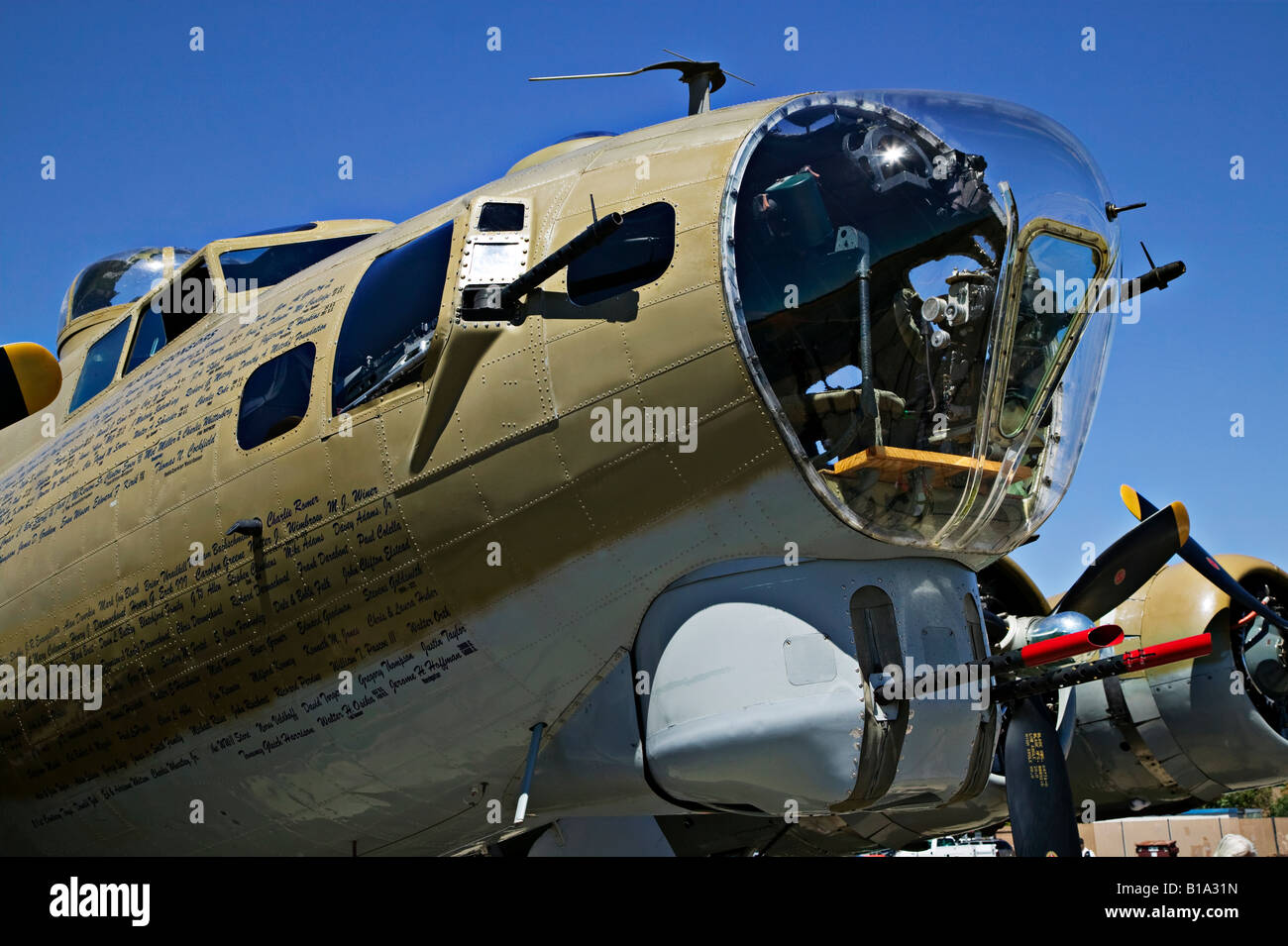 B-17 American bomber flying fortress Stock Photo