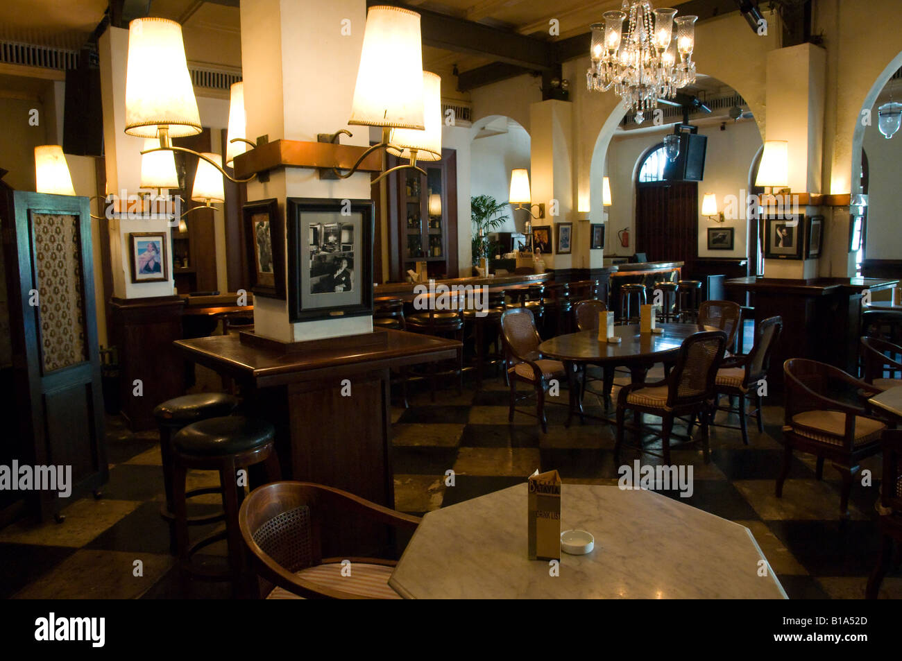 Indonesia Java Island Jakarata Batavia Cafe Batavia Interior Stock Photo Alamy