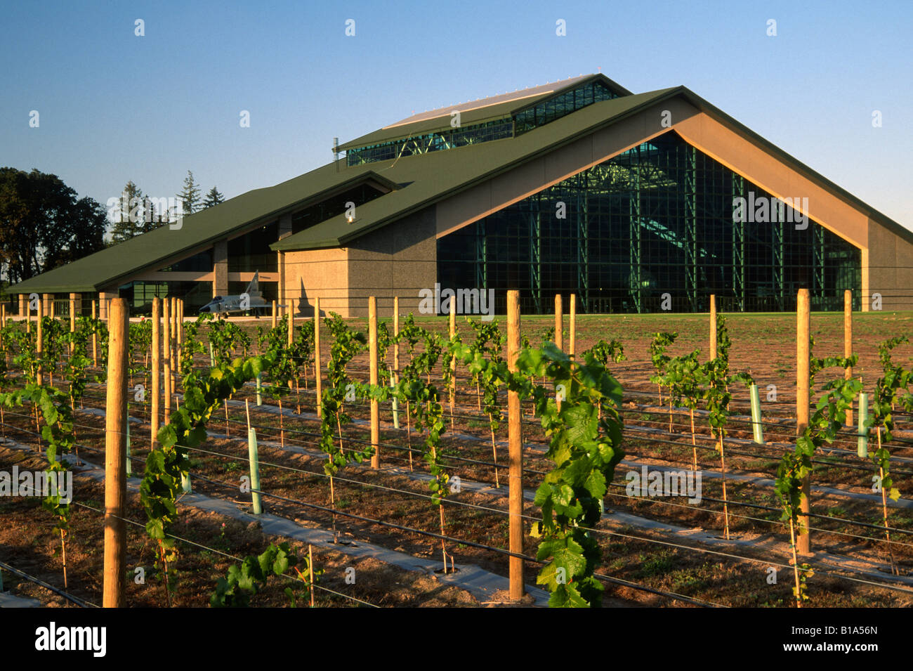 Evergreen Aviation & Space Museum, set amongst the grape vines of Oregon's Wine Country, McMinnville, Oregon, USA Stock Photo