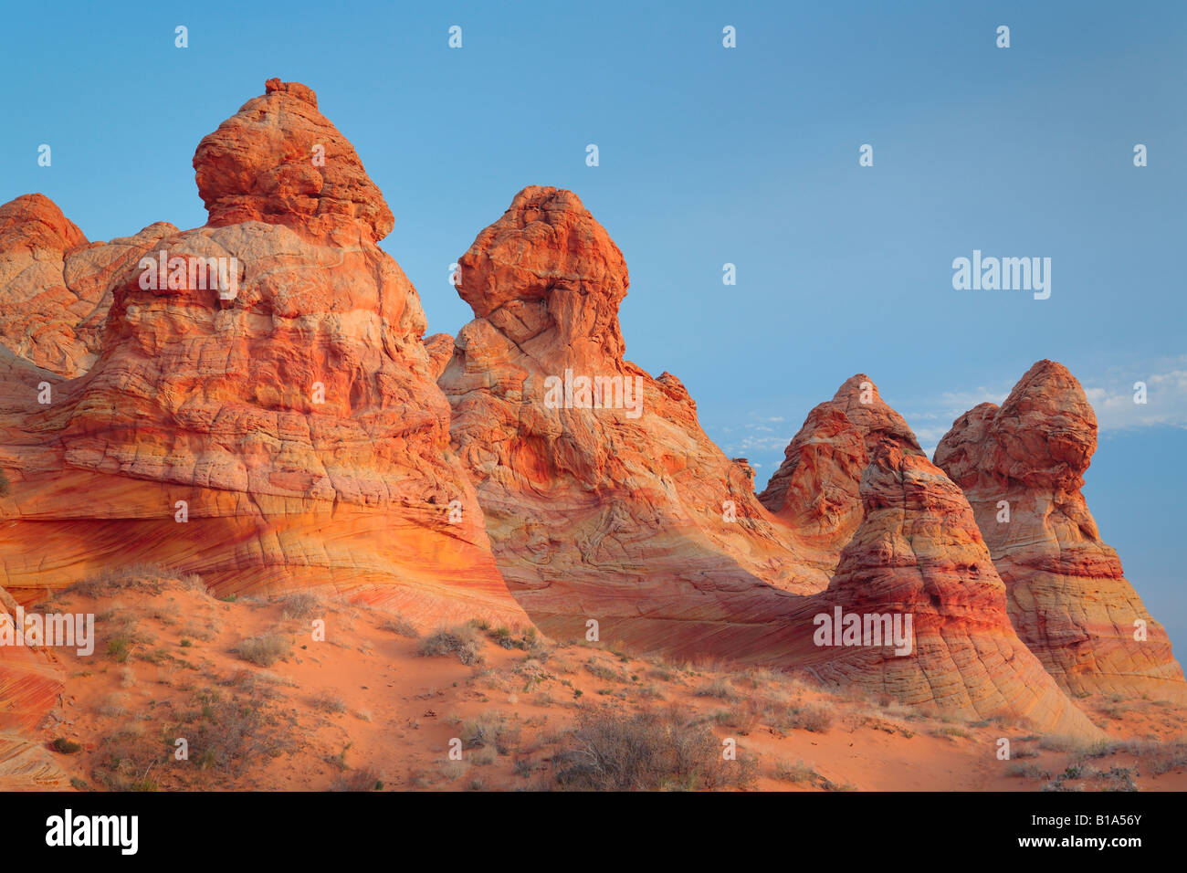 Cottonwood Teepees in Vermilion Cliffs National Monument, Arizona Stock Photo