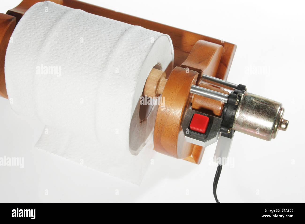 electric toilet paper dispenser Stock Photo Alamy