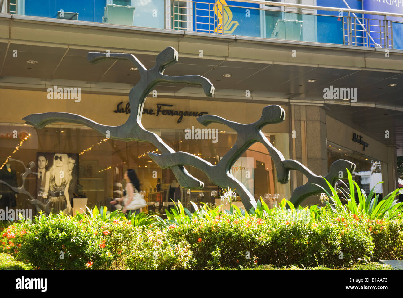 Sculpture on Orchard Road, Singapore Stock Photo