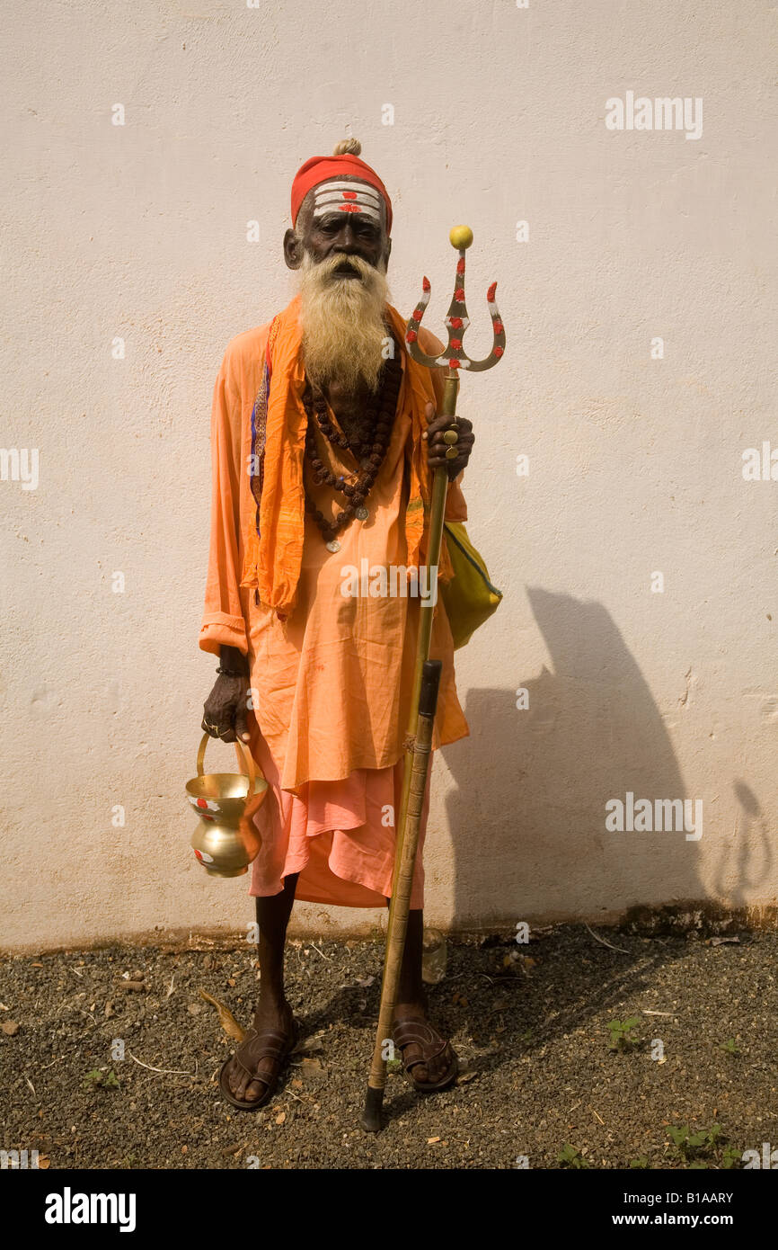 A sadhu in Kerala, India. Stock Photo