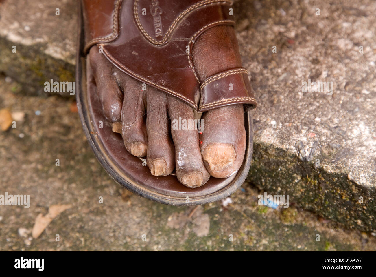 The foot of a Shiva devotee on the streets of Kochi in Kerala India Stock  Photo - Alamy