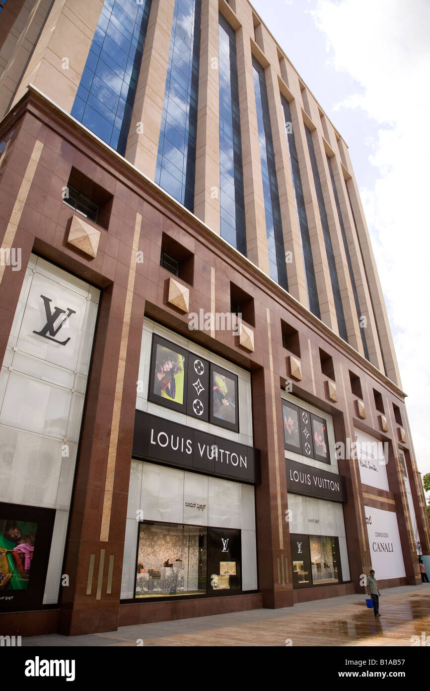 The premises of Louis Vuitton can be seen in India at the Bangalore  Downtown building Stock Photo - Alamy