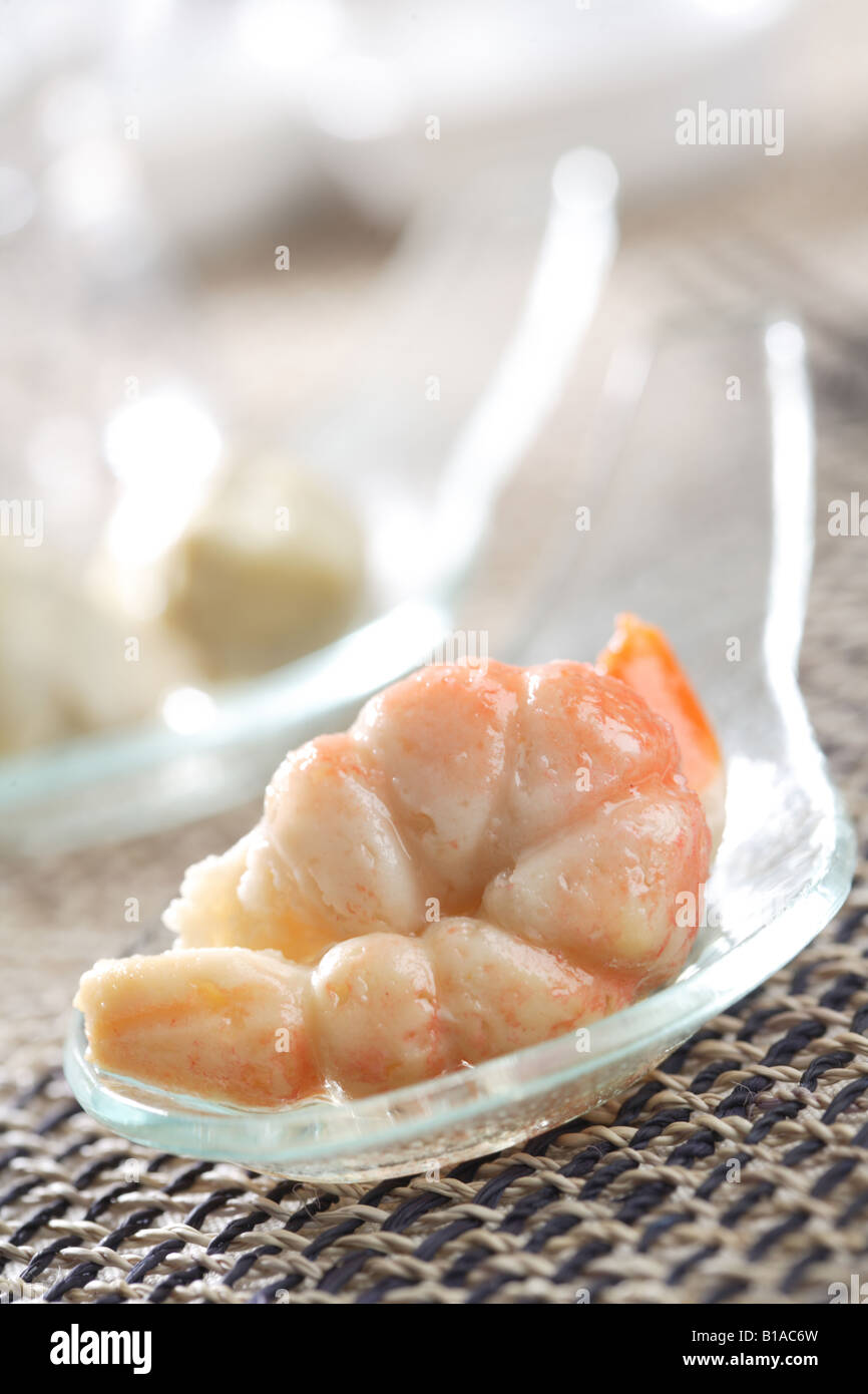 White fish surimi and artichokes (vertical Stock Photo Alamy