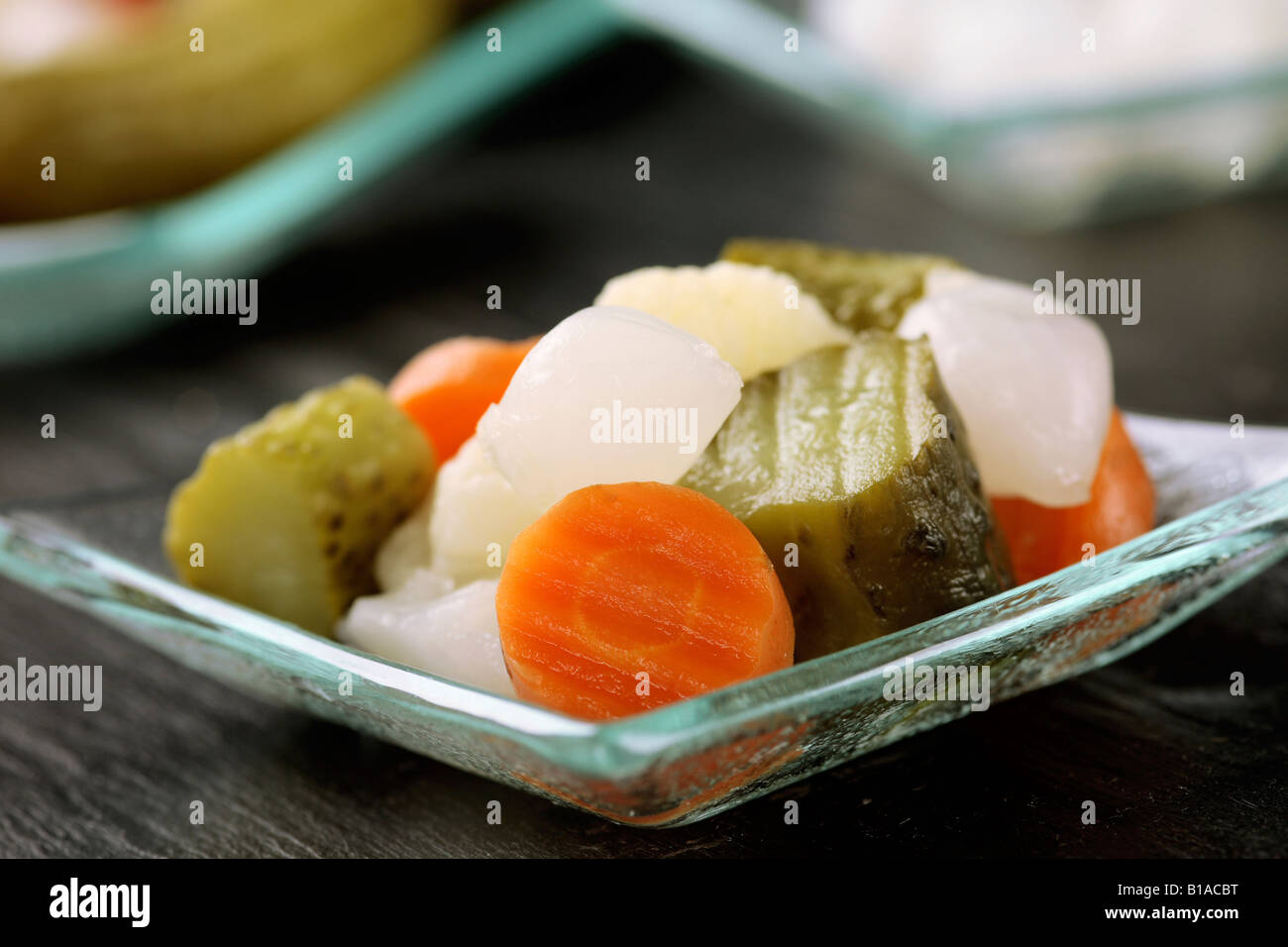 Variant of vegetables in vinegar Stock Photo Alamy