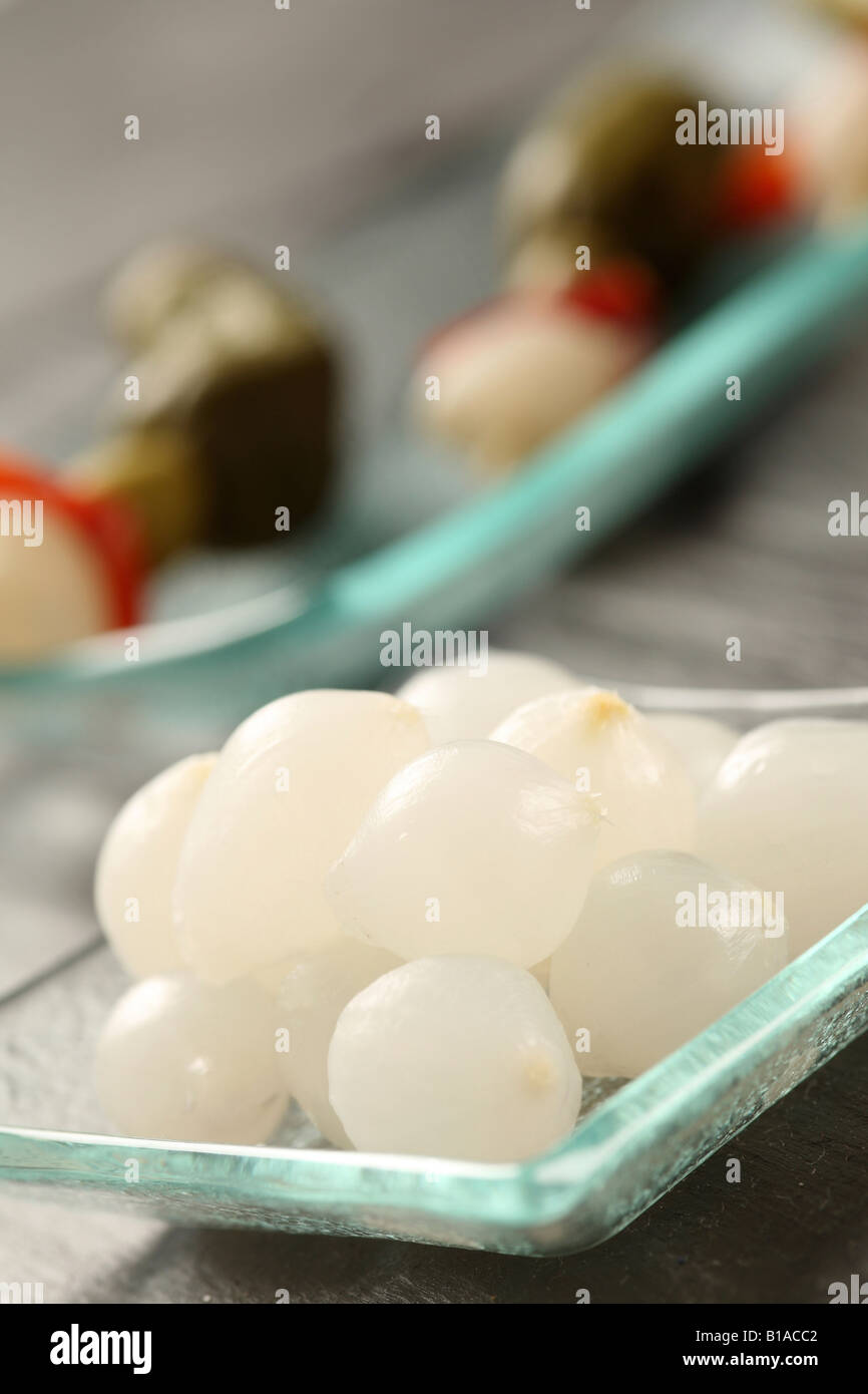 Onions in vinegar (vertical Stock Photo Alamy