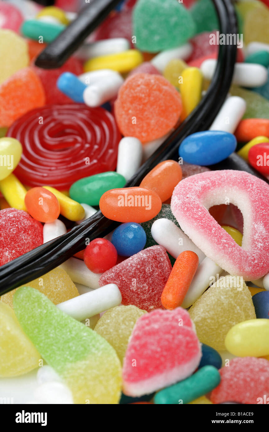 Assorted candies (vertical Stock Photo Alamy