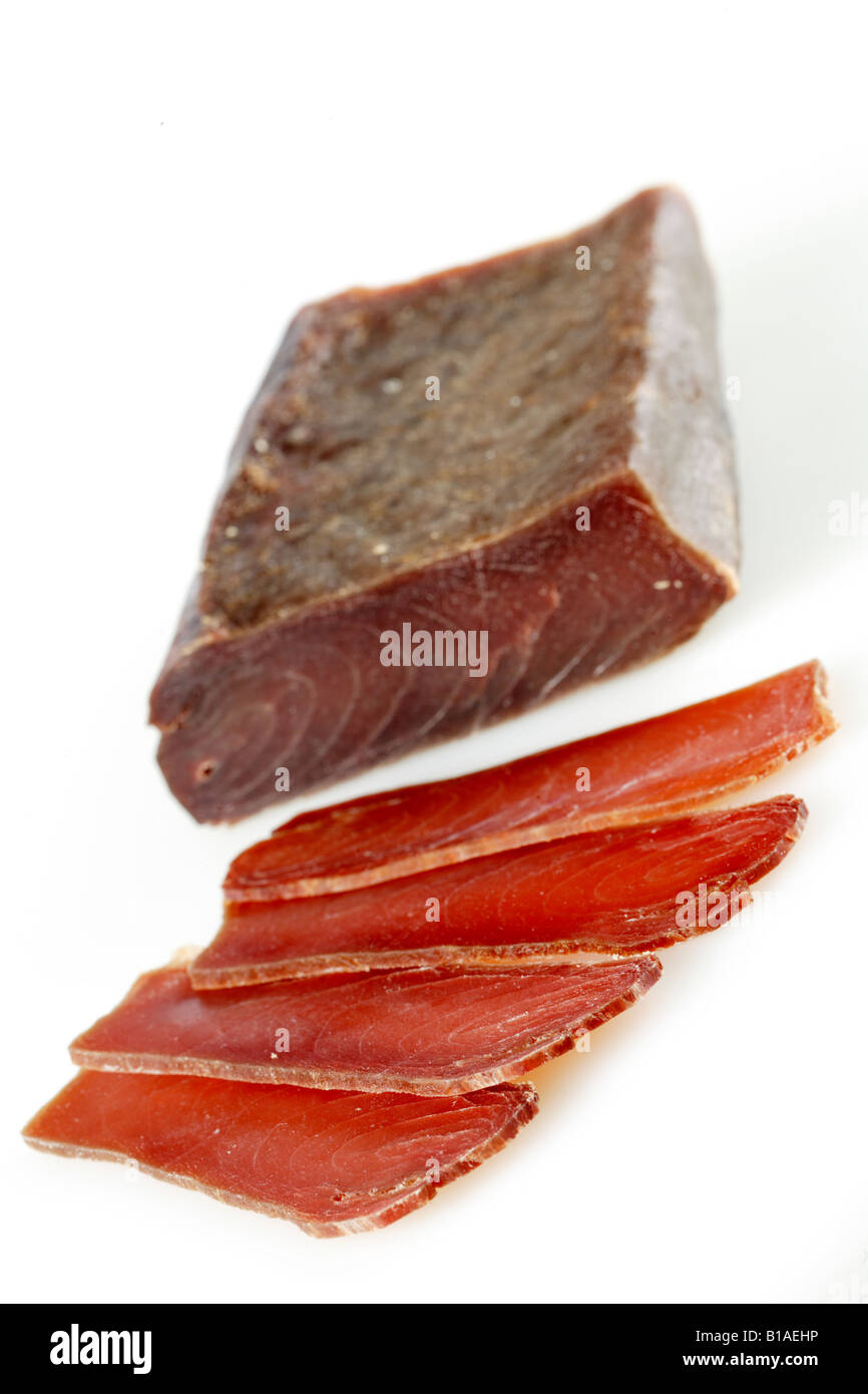 Spanish mojama tuna (vertical) Stock Photo