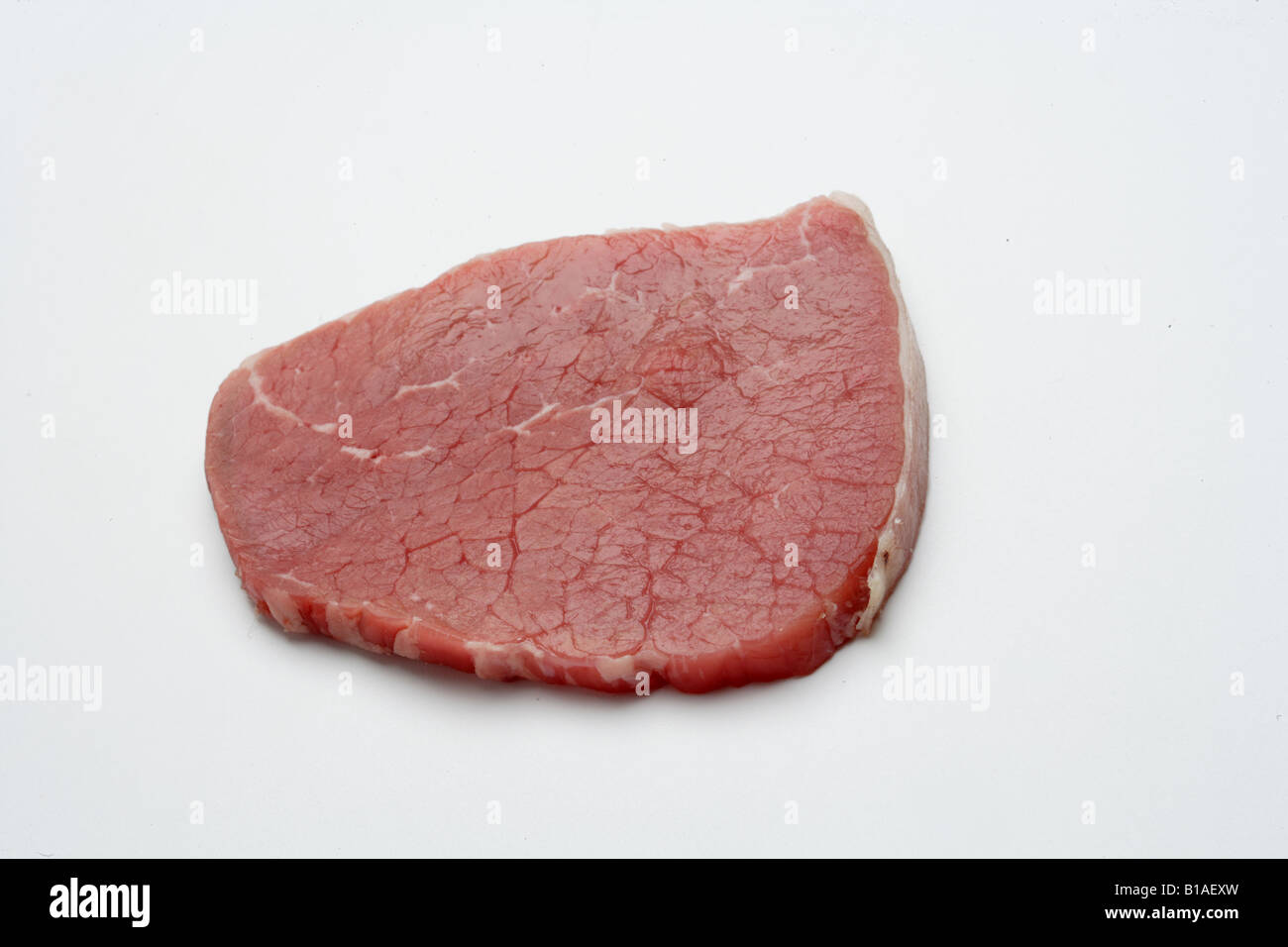 Fresh veal eye of round steak Stock Photo Alamy