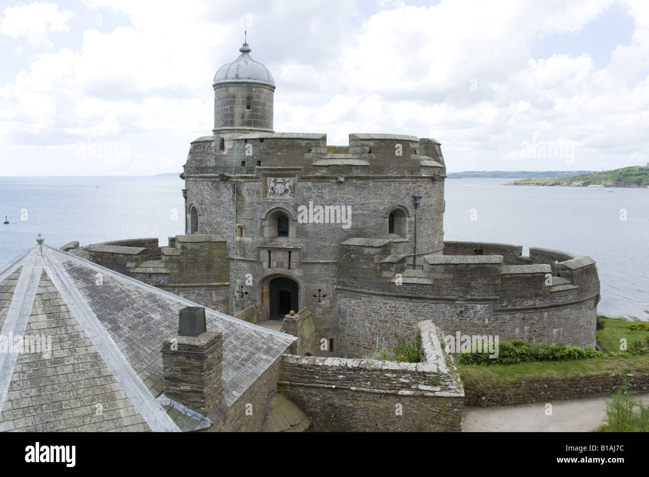 St Mawes tudor castle, Cornwall, England. Stock Photo
