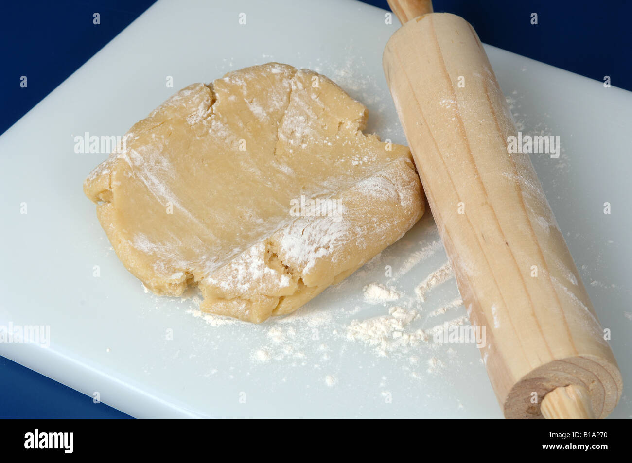 Making shortcrust pastry Stock Photo