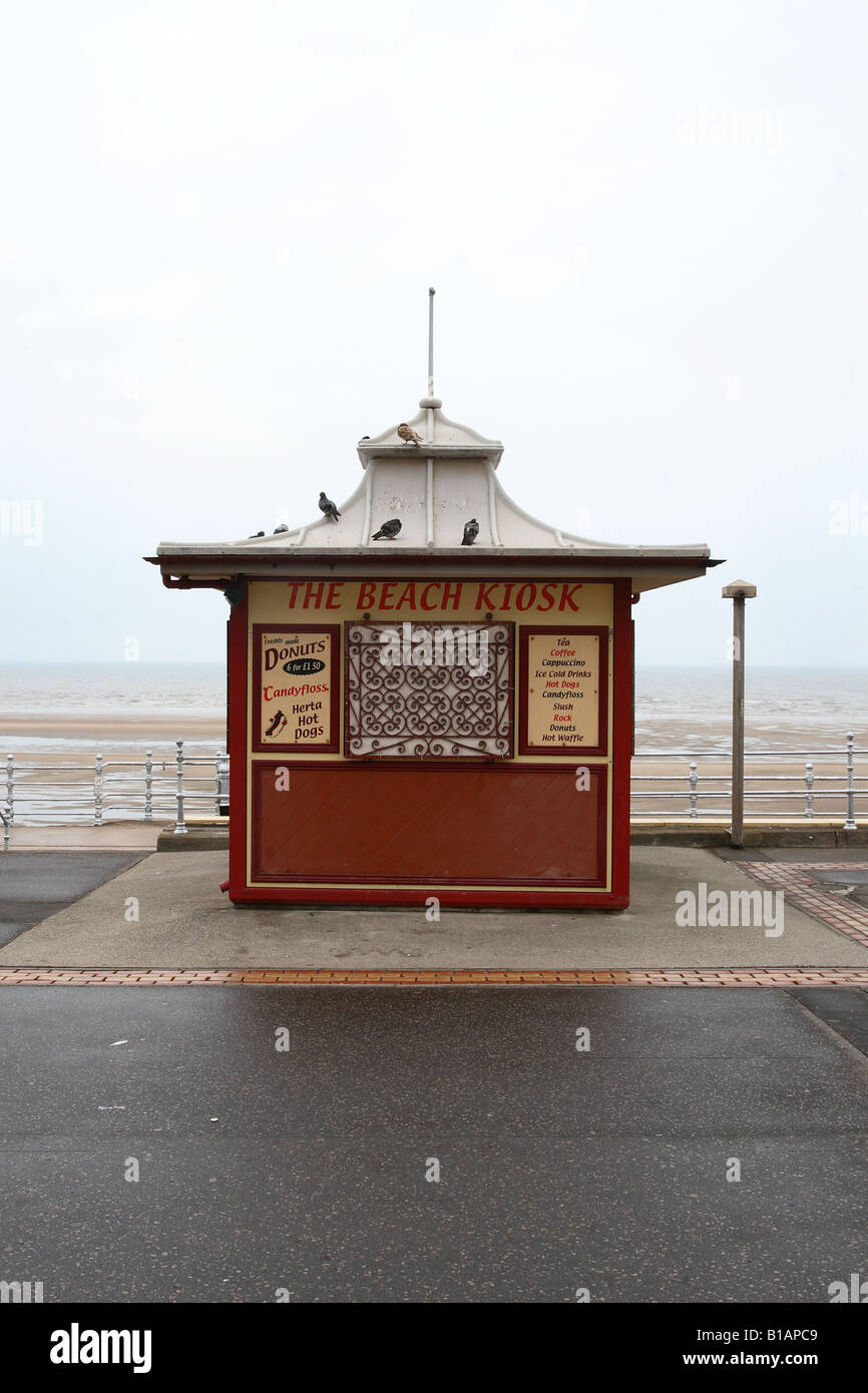 Blackpool Promenade Cafe Stock Photo