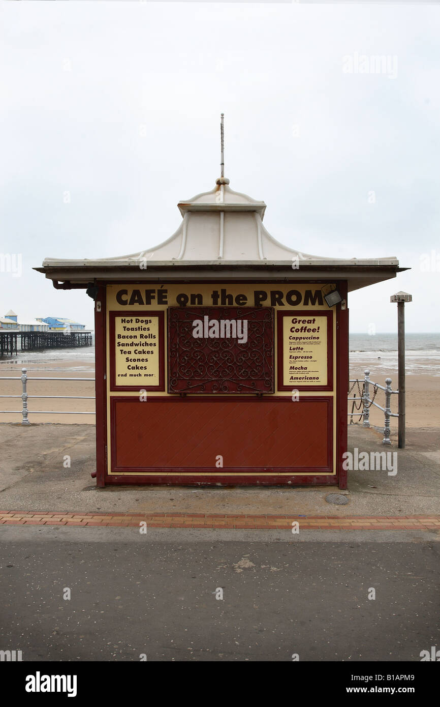 Blackpool Promenade Cafe Stock Photo