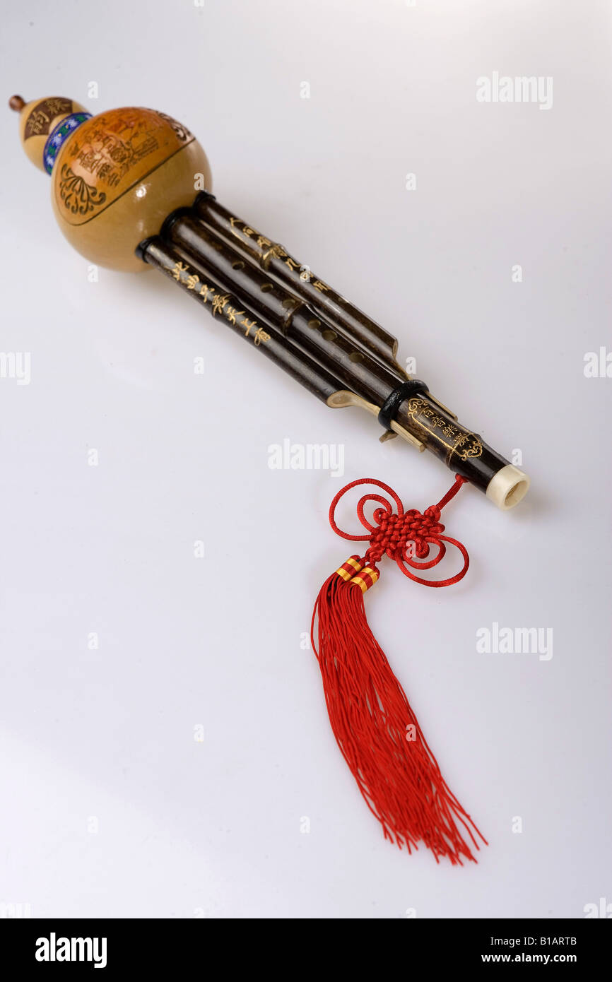 Chinese traditional musical instrument-Hu Lu Si Stock Photo - Alamy