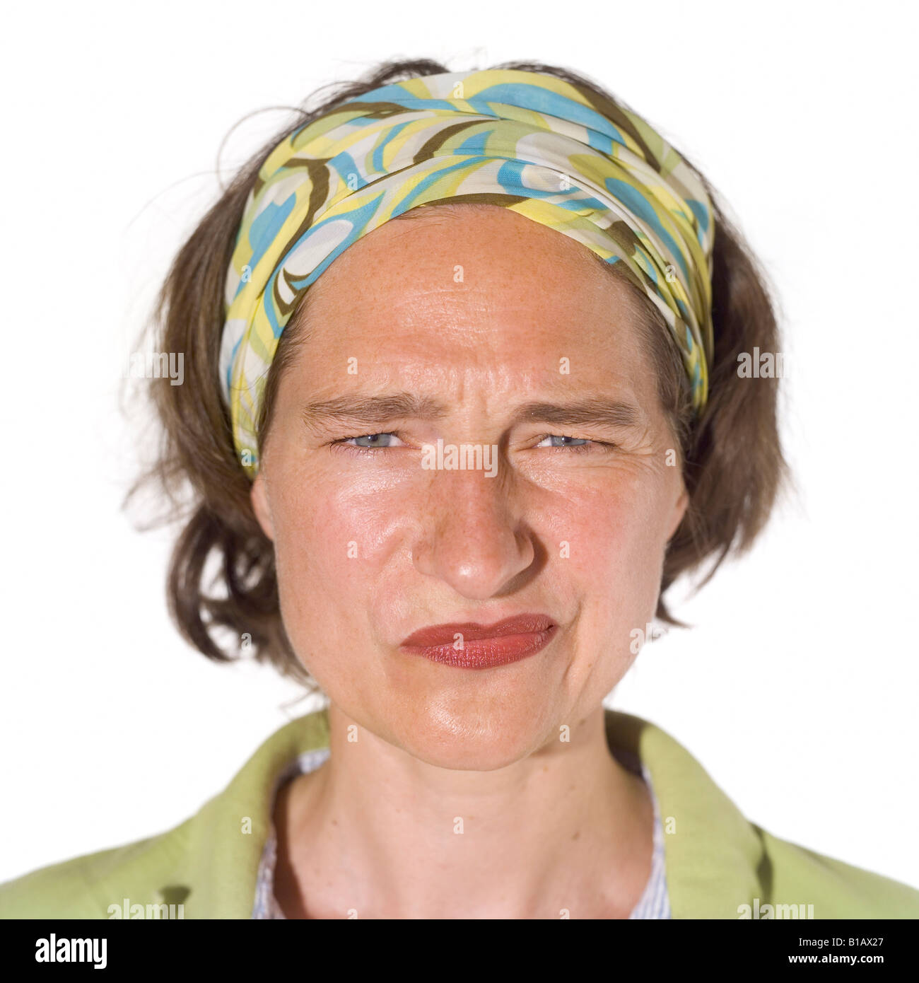 Portrait of a woman, close-up Stock Photo