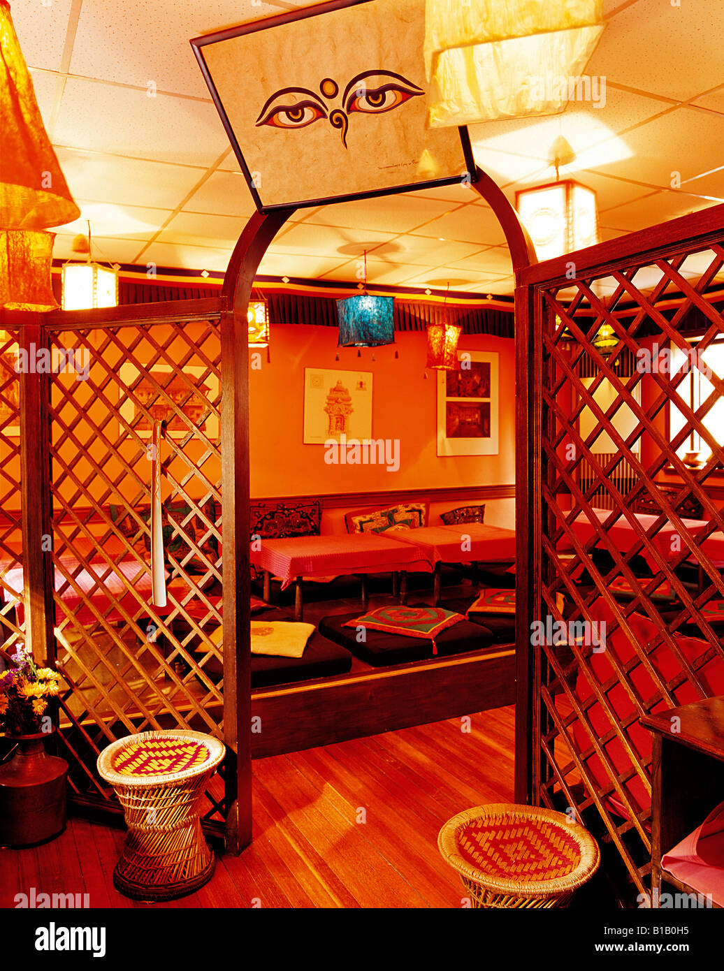 View of view of a restaurant Stock Photo - Alamy