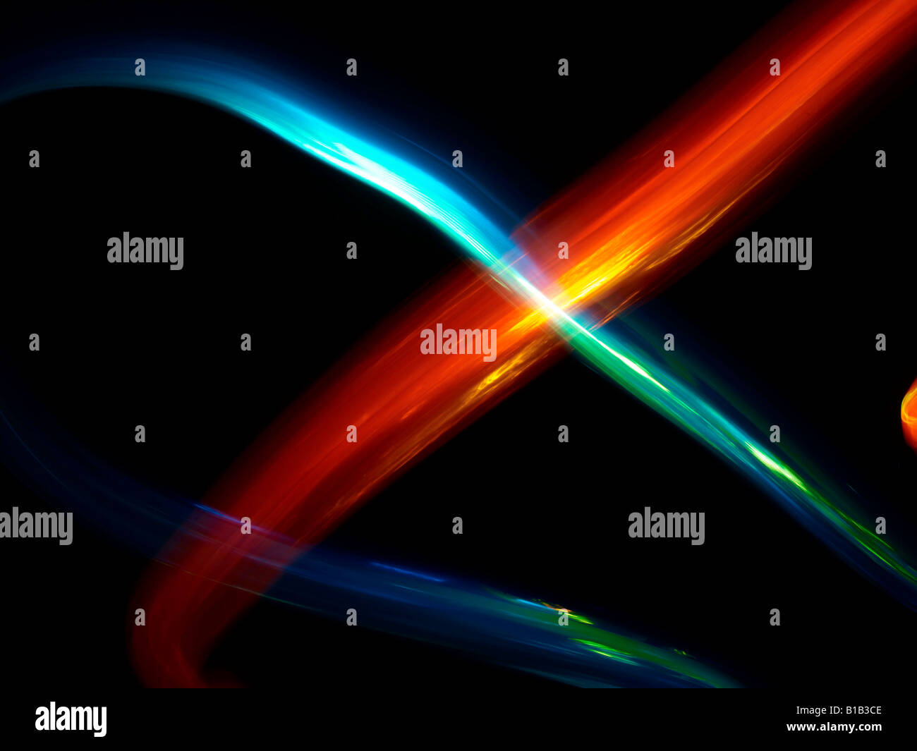 Light streaks against a black background Stock Photo - Alamy
