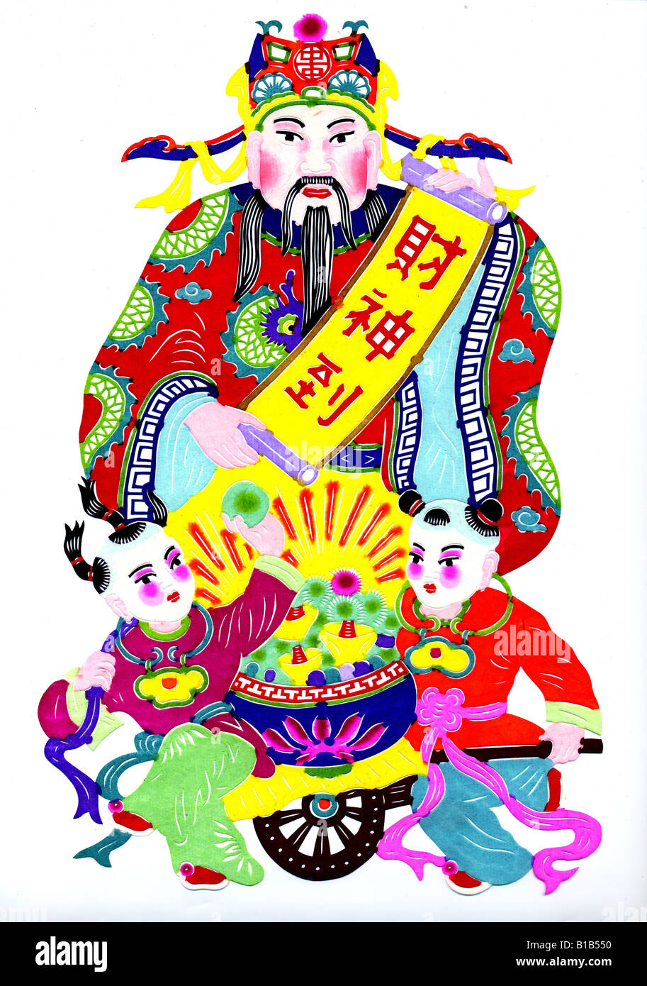 Three chinese traditional god hi-res stock photography and images - Alamy