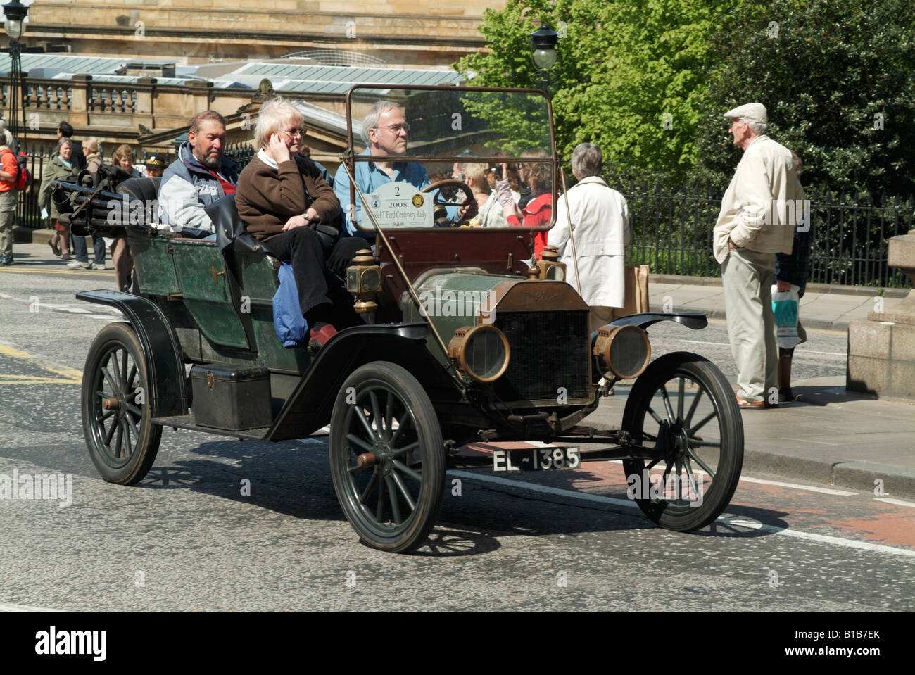 A 1909 Model T Ford tourer taking part in the 2008 Centenary Rally, Edinburgh Stock Photo